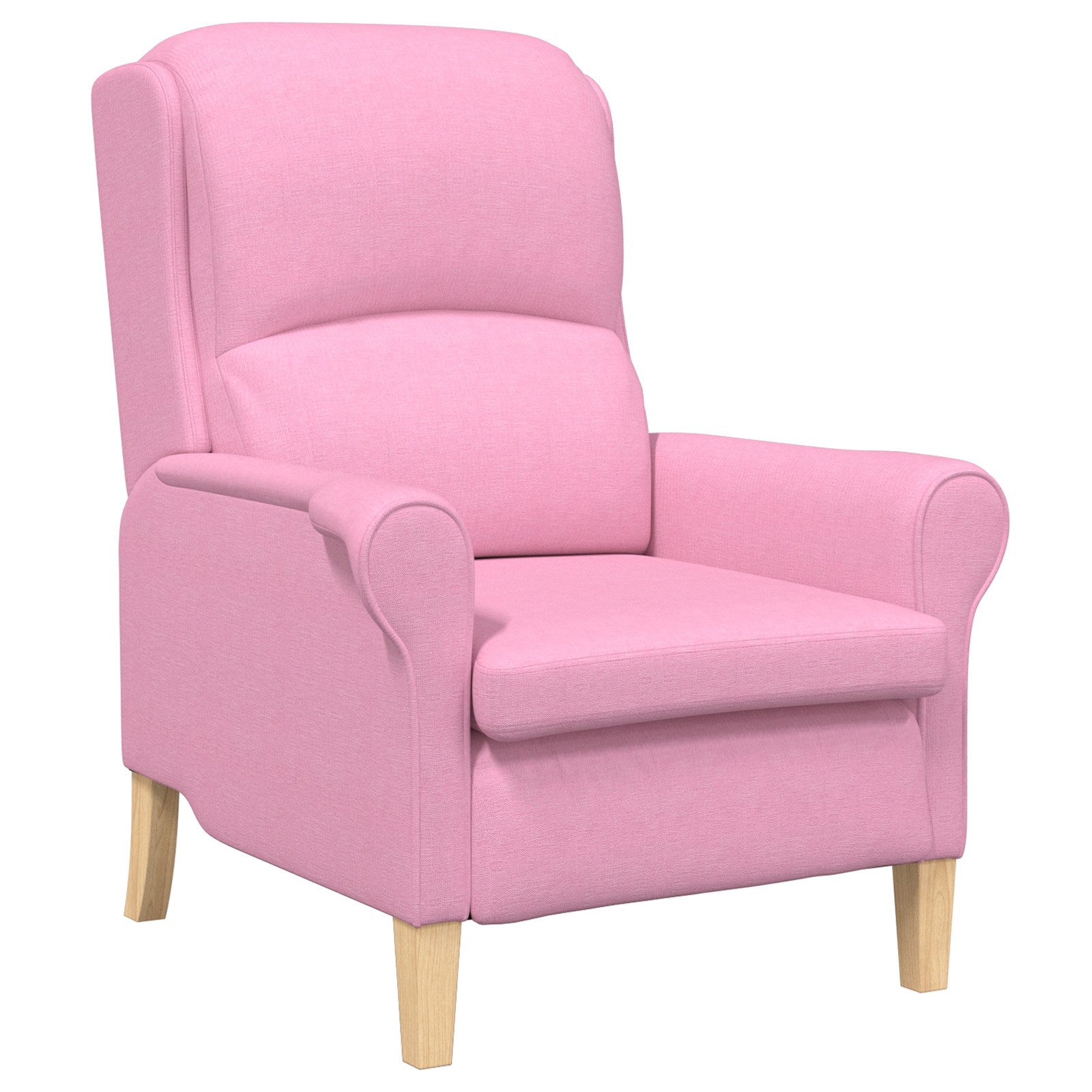 vidaXL Sessel Moderner Sessel Rosa Polyester, günstig online kaufen