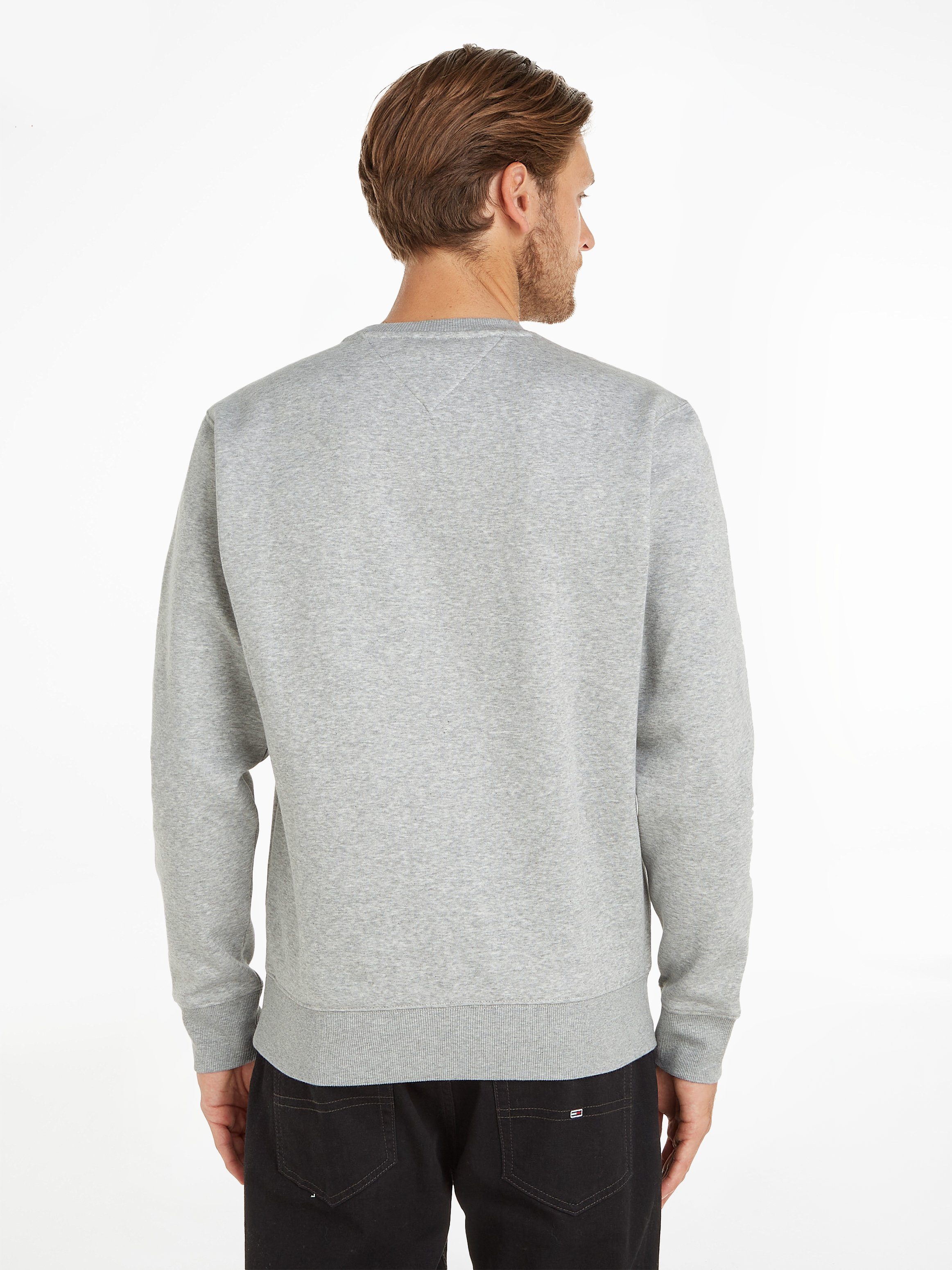 Tommy Jeans Sweatshirt TJM REGULAR FLEECE C NECK mit Markenlogo auf der  Brust