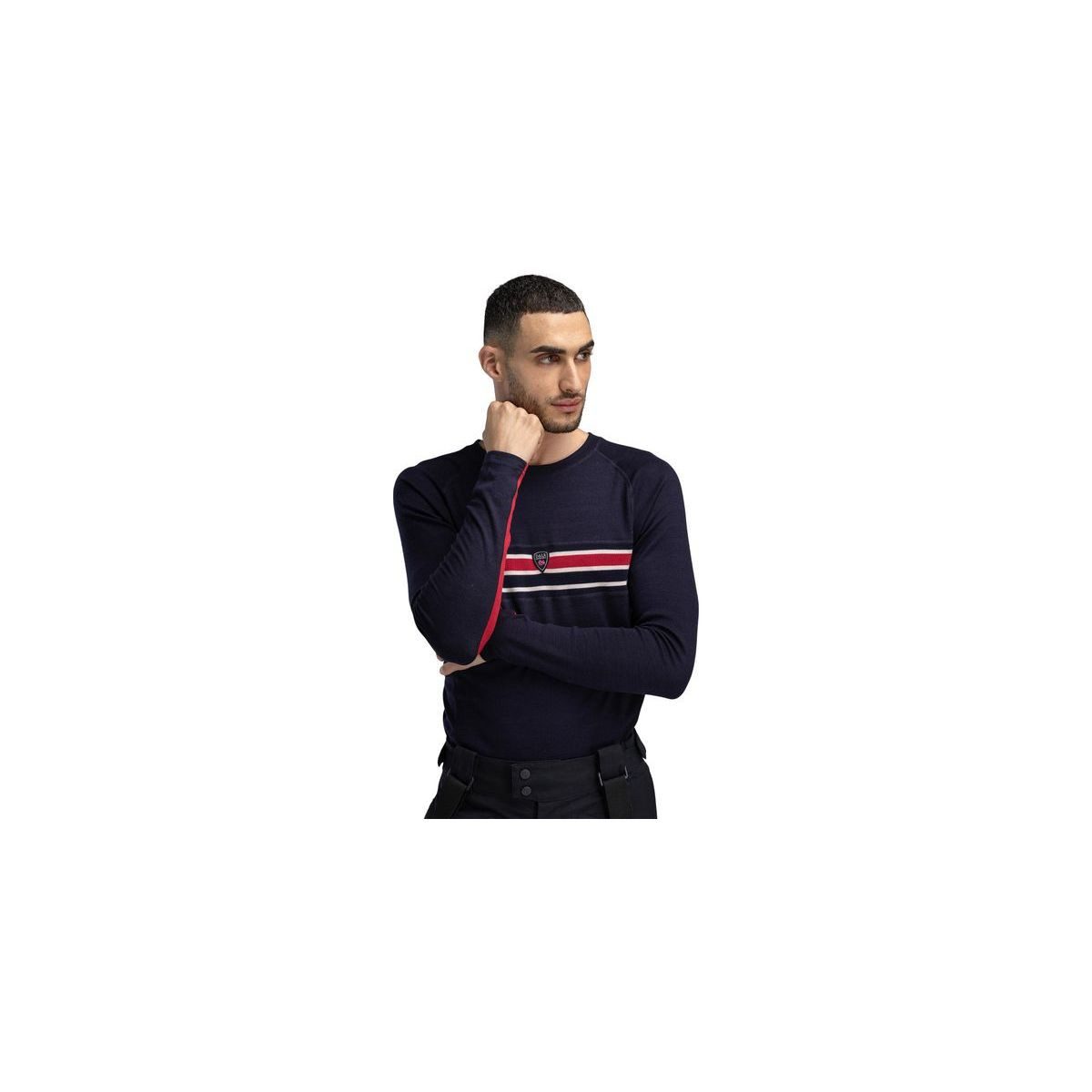 Dale of Norway Sweatshirt Aksla Masculine Baselayer Crew Neck Hochwertiger Herren-Baselayer aus extrafeiner Merinowolle für