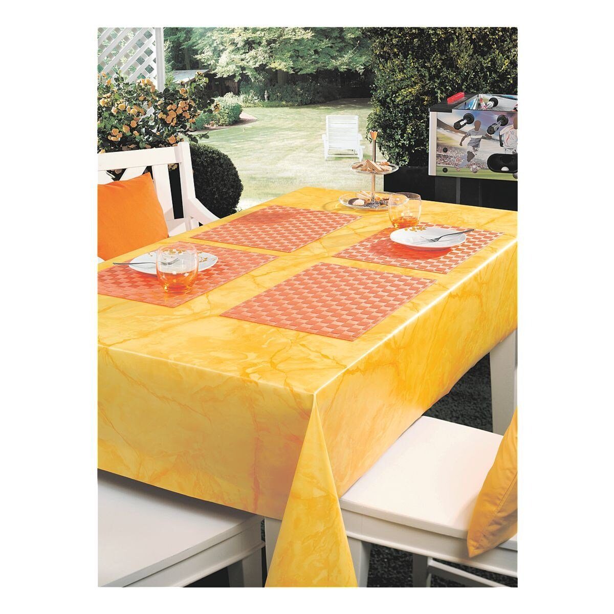 Peyer Syntex Tischdecke Milano Marmor, Wachstuch 110x140 cm