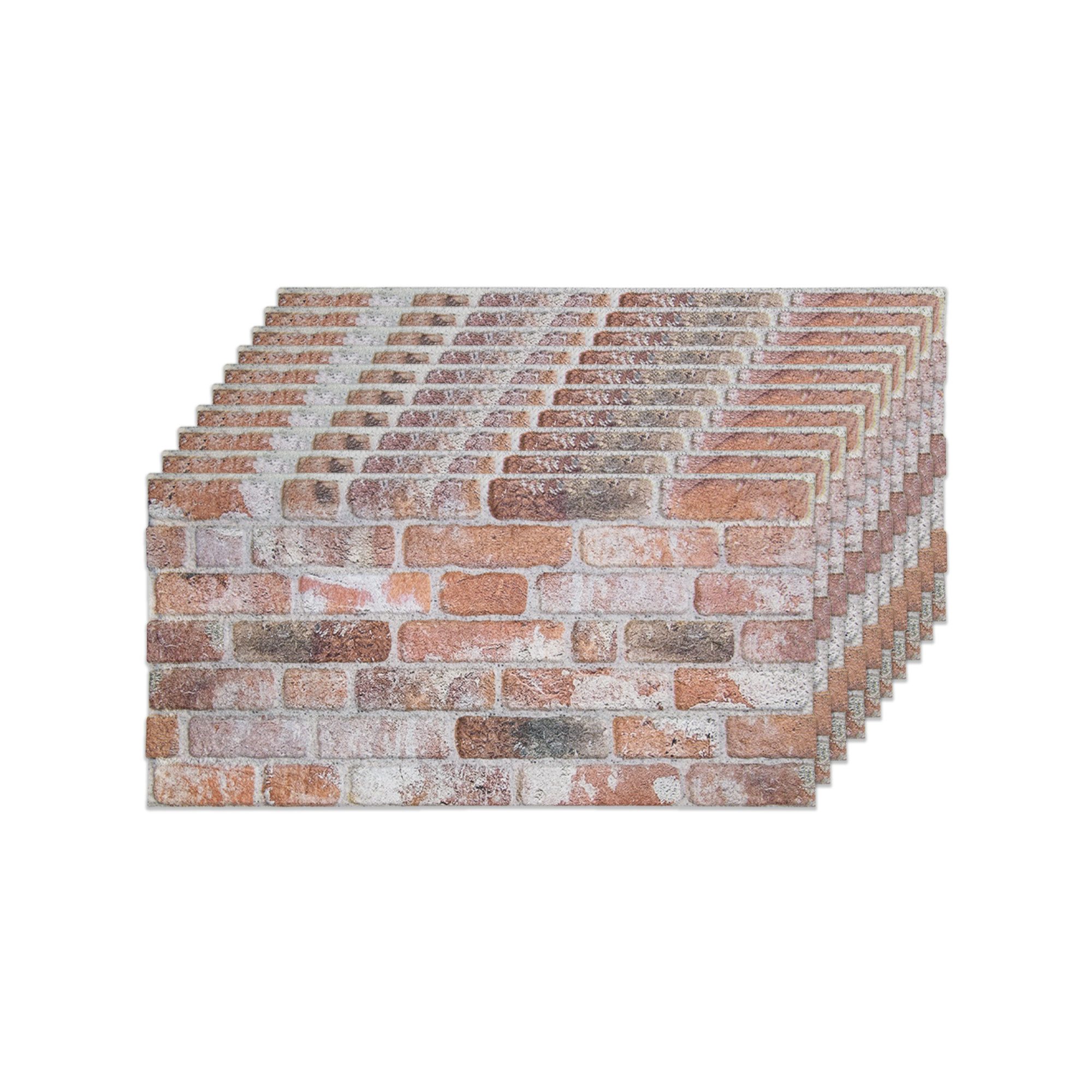 IZODEKOR 3D Wandpaneel EPS Styropor Wandverkleidung in Steinoptik – für Innen & Außen, BxL: 50x100 cm, 0,50 qm, (1er- oder 10er-Set, optional mit 4 Montageklebern) wasserfest, leicht zuschneidbar, außen mit UV-Schutz