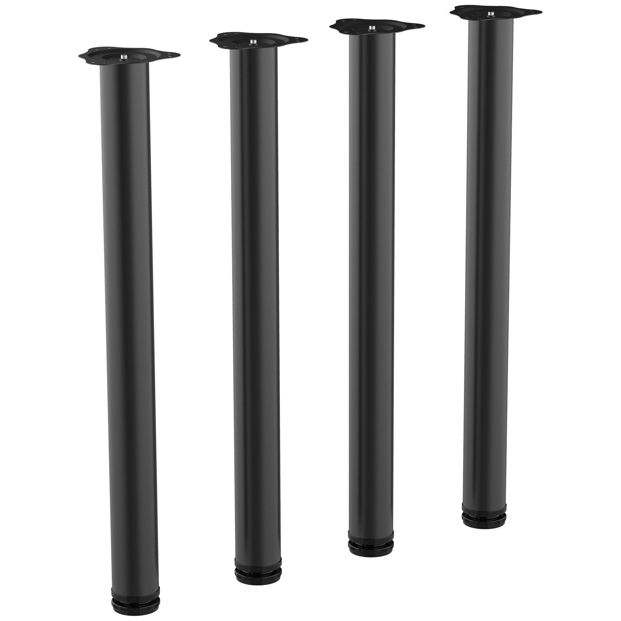 höhenverstellbar 6 cm, 4er-Set, HOMCOM x 6 cm 72 x cm Tischbein