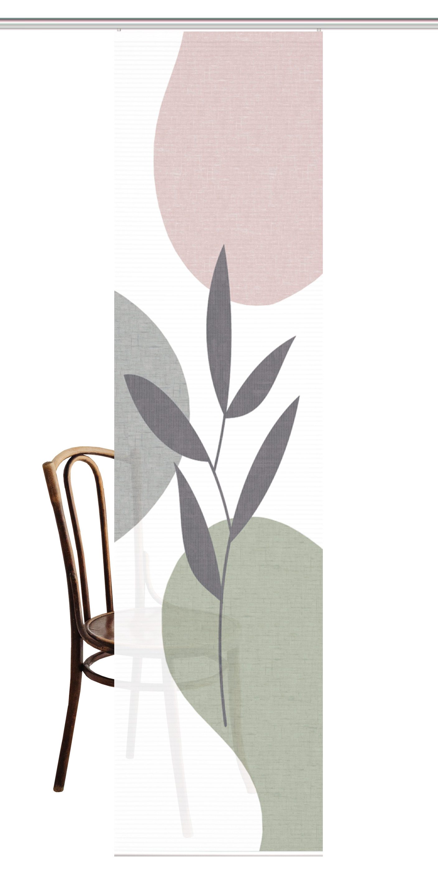 HOME in green Schiebegardine FRONDA (1 St), Paneelwagen, halbtransparent, D günstig online kaufen