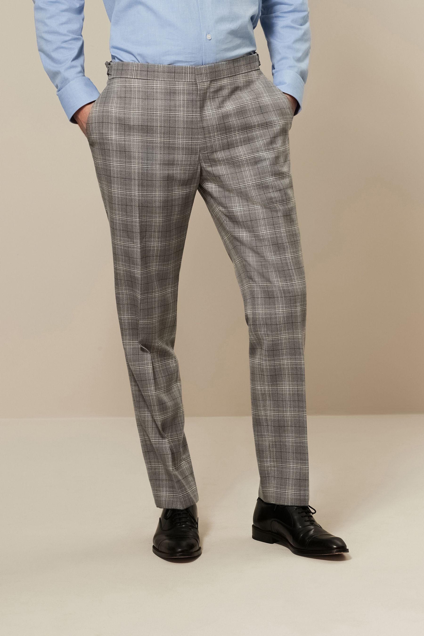 Anzughose Strukturierter Anzug im Tailored Fit: Hose