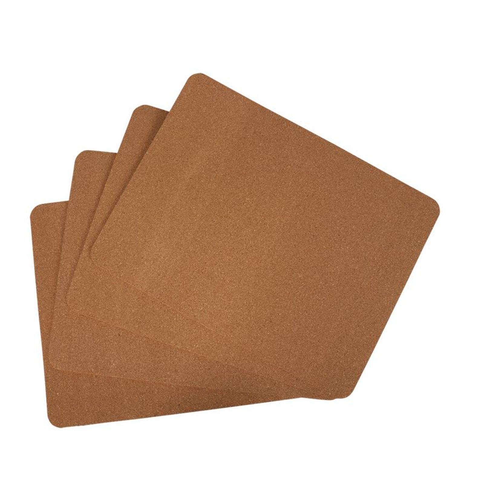 BURI Platzset Platzset aus Kork 4er-Pack Tischmatten Platzdeckchen Platzmatte