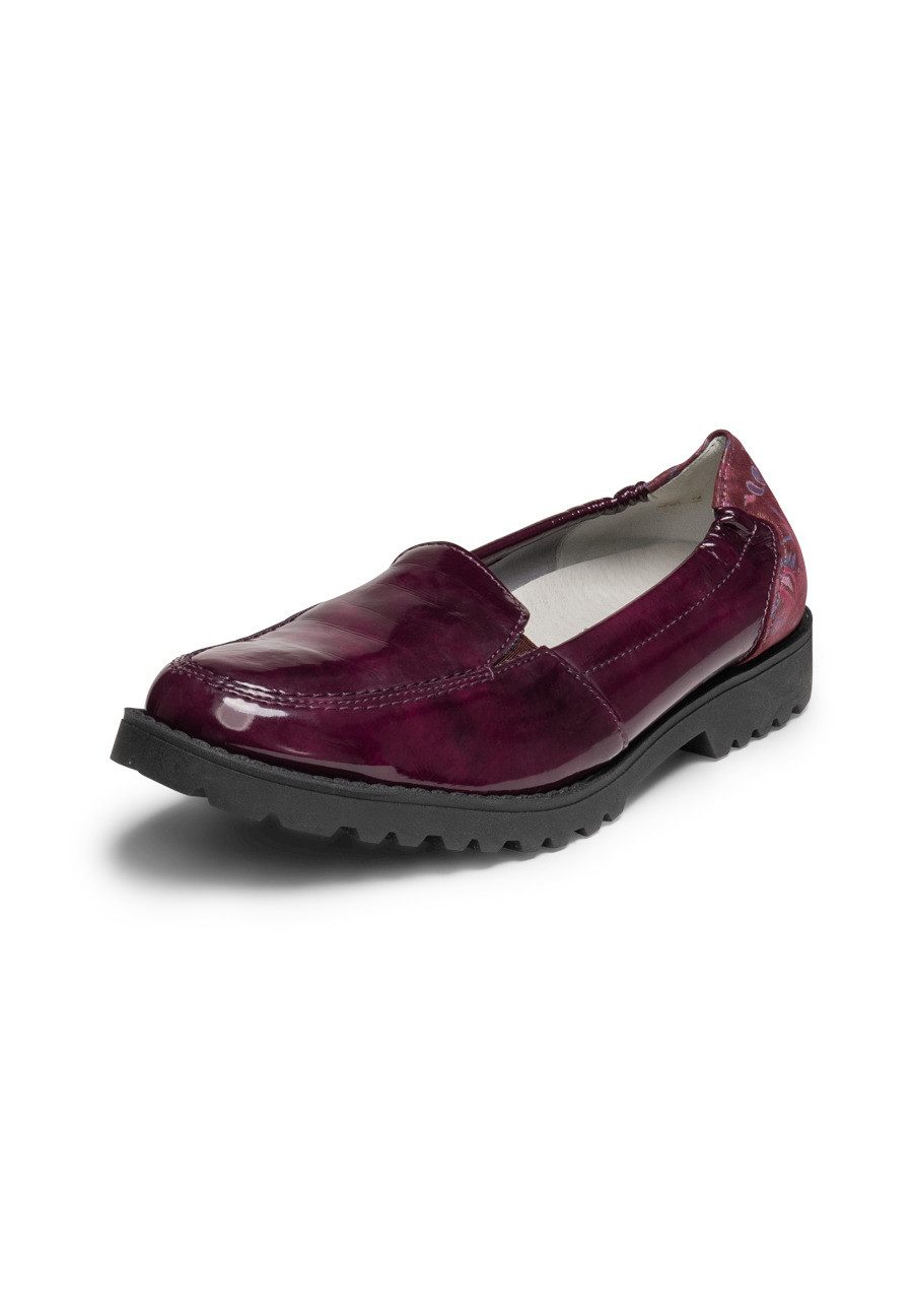 Damenschuhe Mokassin Leder/Stretch Mokassin
