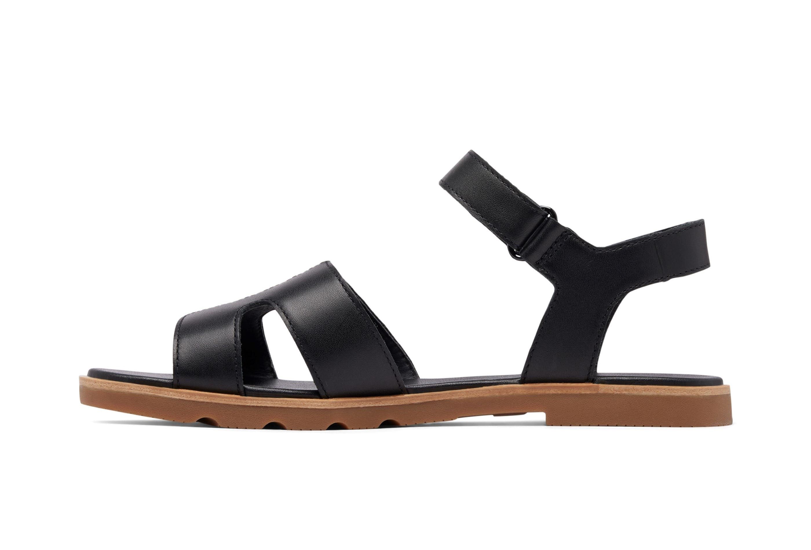 Sorel Ella III Ankle Strap (Leder) schwarz Damen Sandale