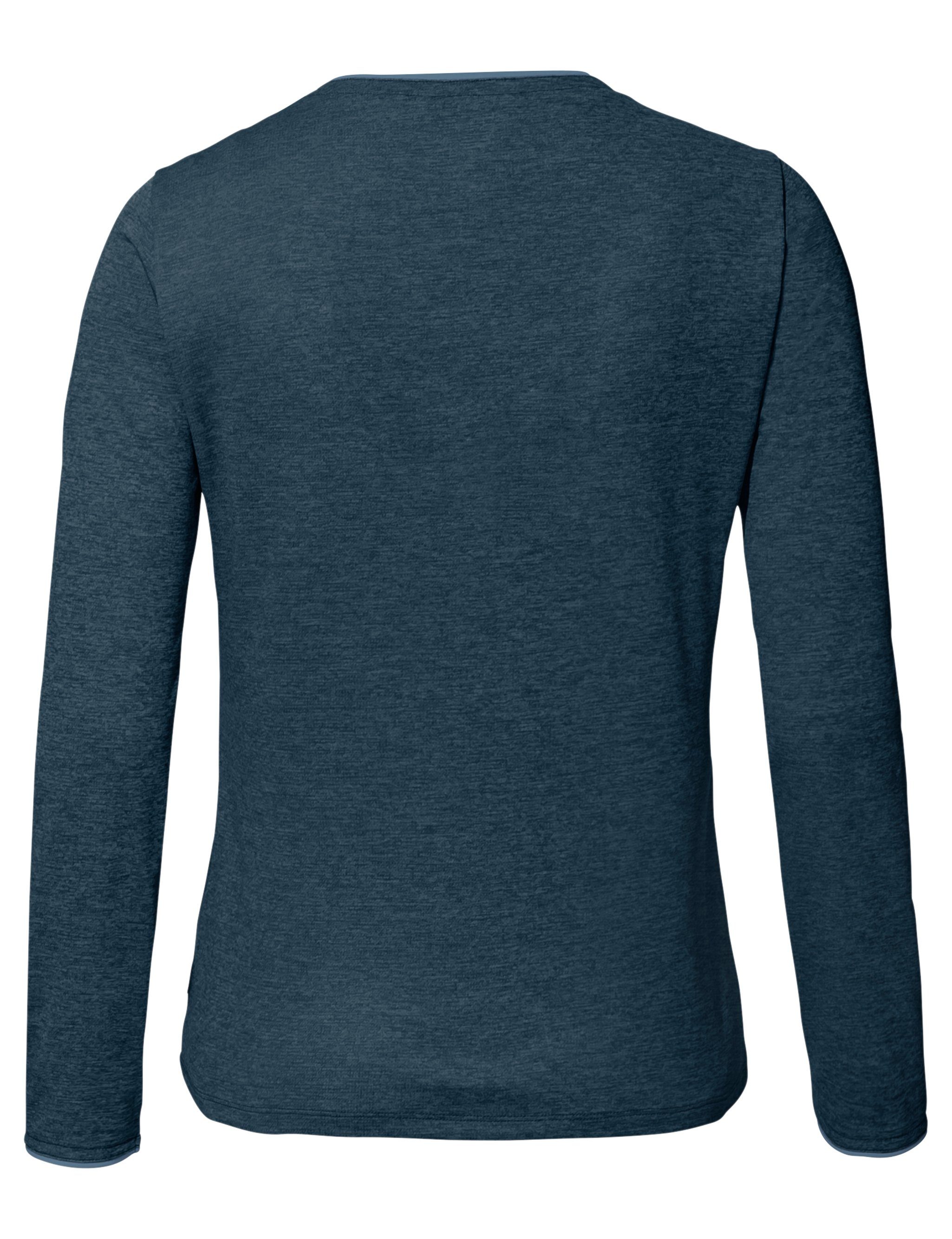 Grüner Knopf LS Women's VAUDE uni (1-tlg) dark T-Shirt Essential sea T-Shirt