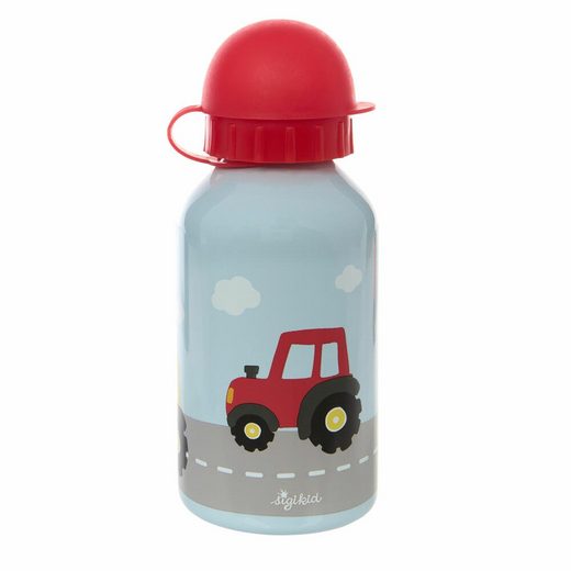 Sigikid Trinkflasche »Edelstahl Traktor Hellblau Rot 350 ml«