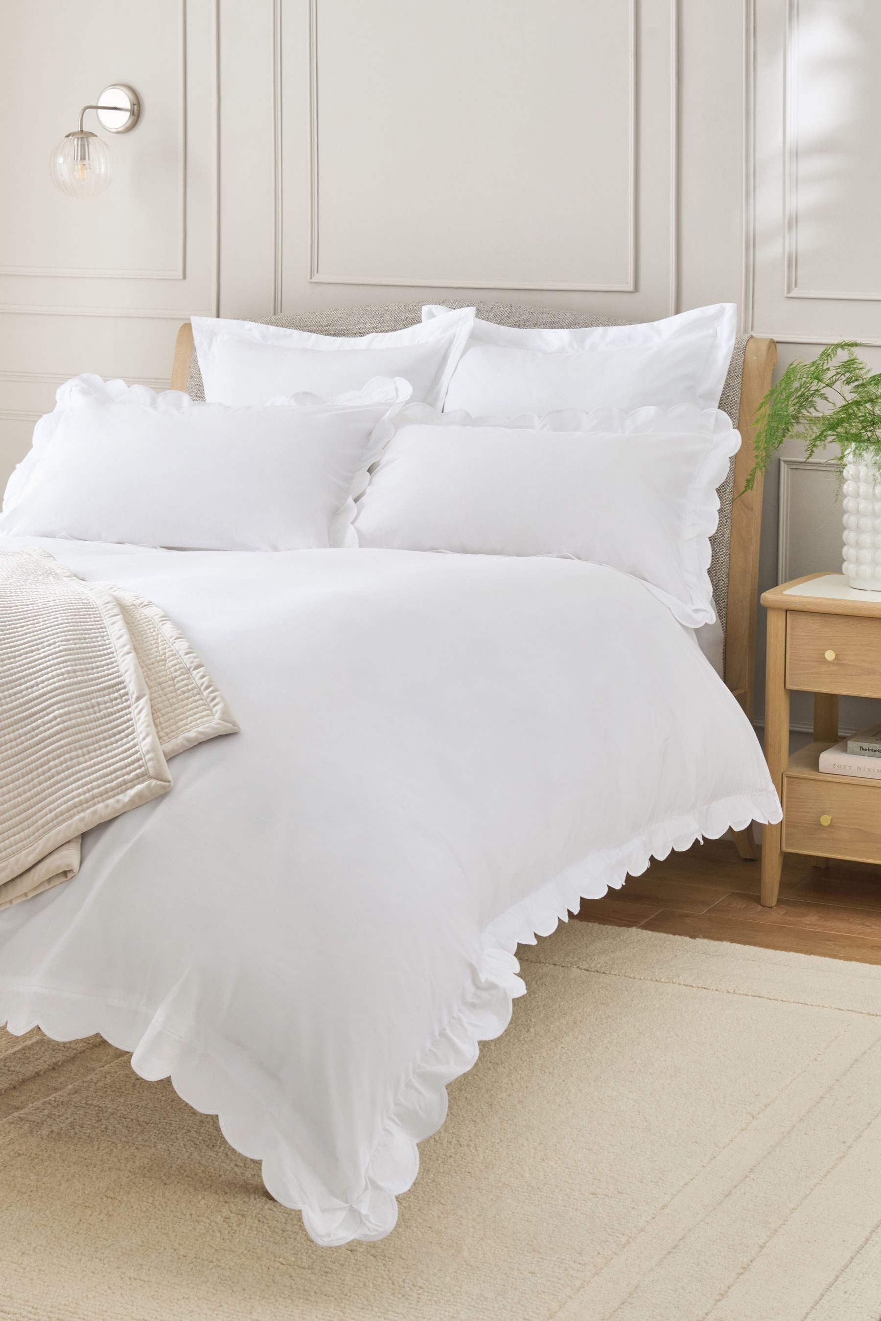 Next Bett-Set Bettgarnitur mit Bogenkante, Fadendichte: 200, Bezug: Baumwolle