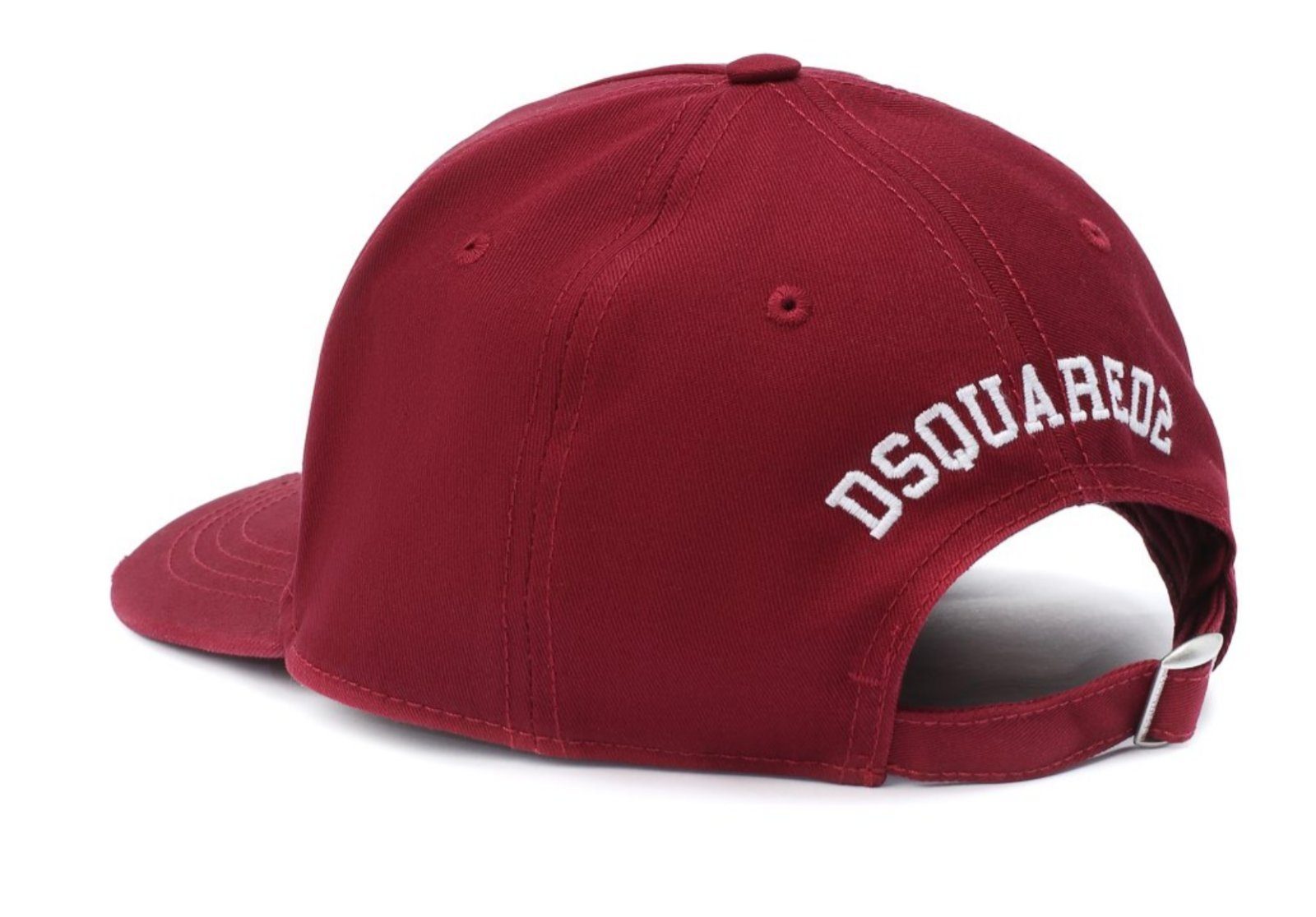 Dsquared2 DS-BCM0352-05C00001-Dunkelrot-Weiss Baseball Cap