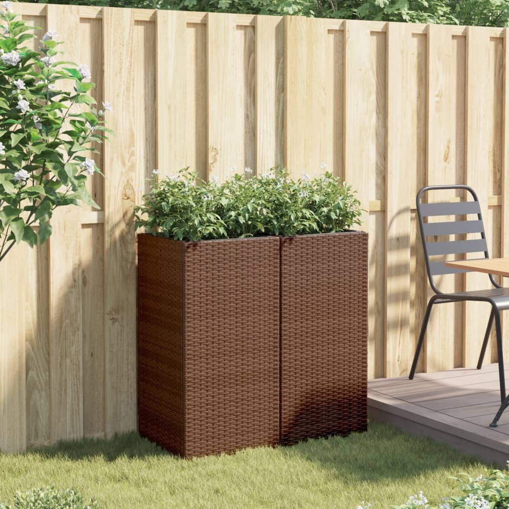 vidaXL Blumentopf Pflanzkübel 2 Stk. Braun günstig online kaufen