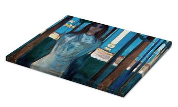 Posterlounge Leinwandbild Edvard Munch, Sommernacht. Die Stimme. 1896, Malerei