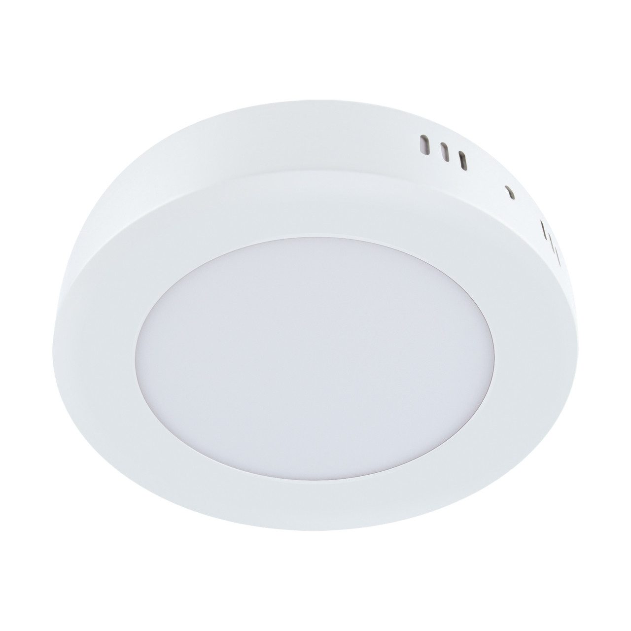 Licht-Erlebnisse Deckenleuchte HEINZ, LED, Neutralweiß, LED Aluminium D: 12 cm Weiß rund neutralweißes Licht 4000 K 580 lm