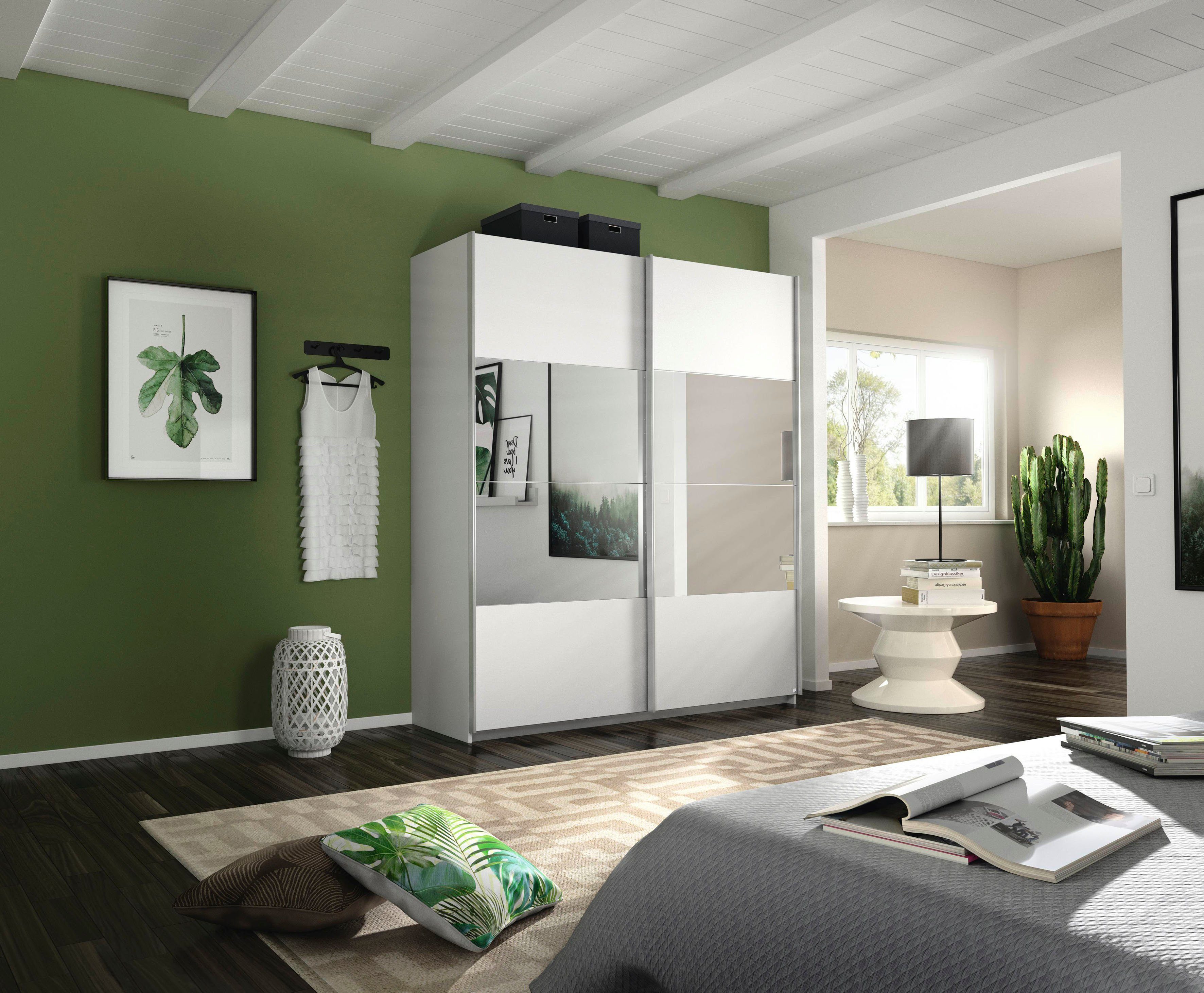 rauch Schwebetürenschrank Quadra mit Spiegelelementen – Bild 2 von 5
