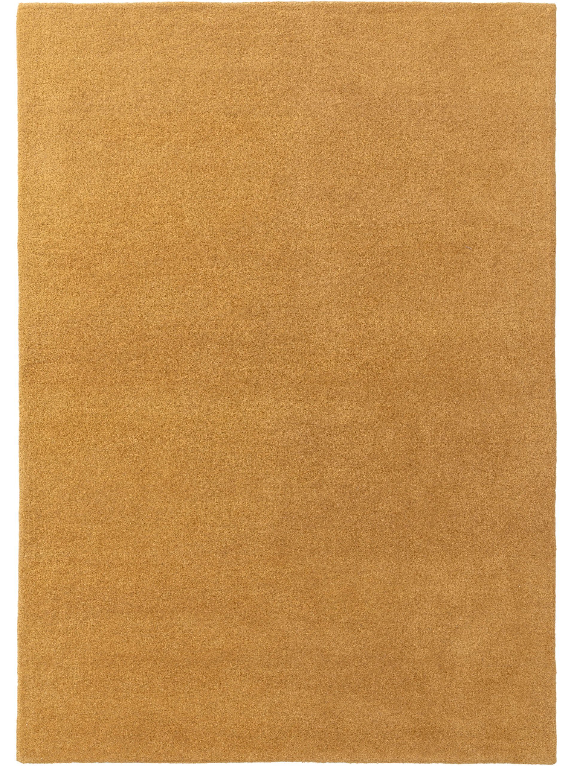 Wollteppich Bent, benuta, rechteckig, Höhe: 6 mm, 100% Wolle, handgetuftet, Uni, Elegant, Wohnzimmer