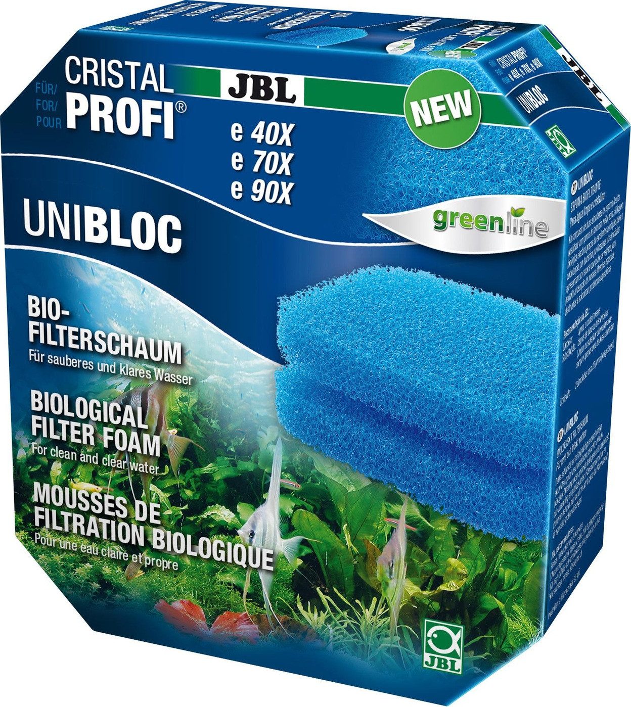 Aquariumfilter JBL CRISTALPROFI UNIBLOC e Bio-Filterschaum Einsatz CristalProfi e