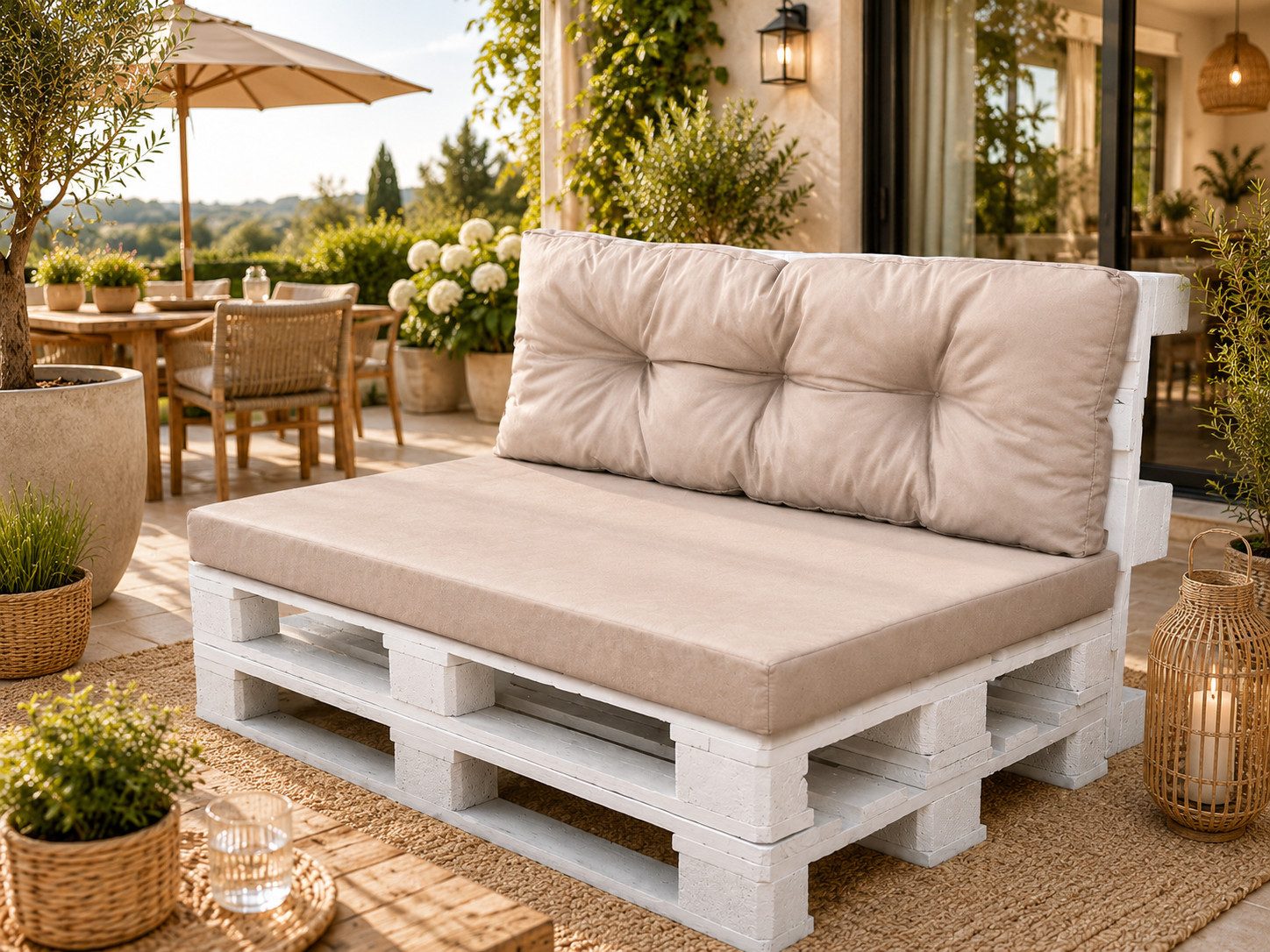 Best for Garden Dekokissen Bequeme Palettenkissen Indoor & Outdoor – Stil & Komfort, Für Innen- & Außenbereich, weich gepolstert