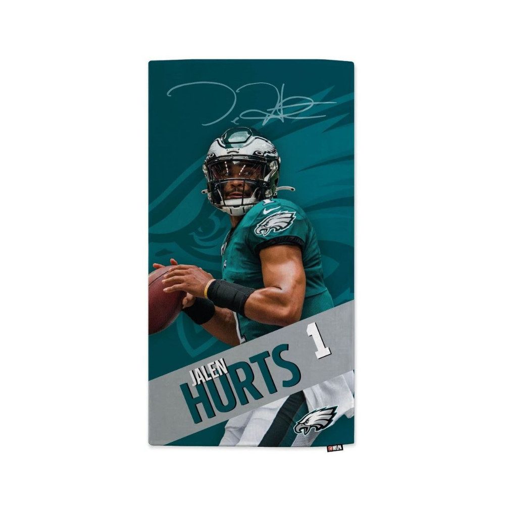 Philadelphia Eagles Badetuch NFLPA Jalen Hurts - Beach Towel - MOTION