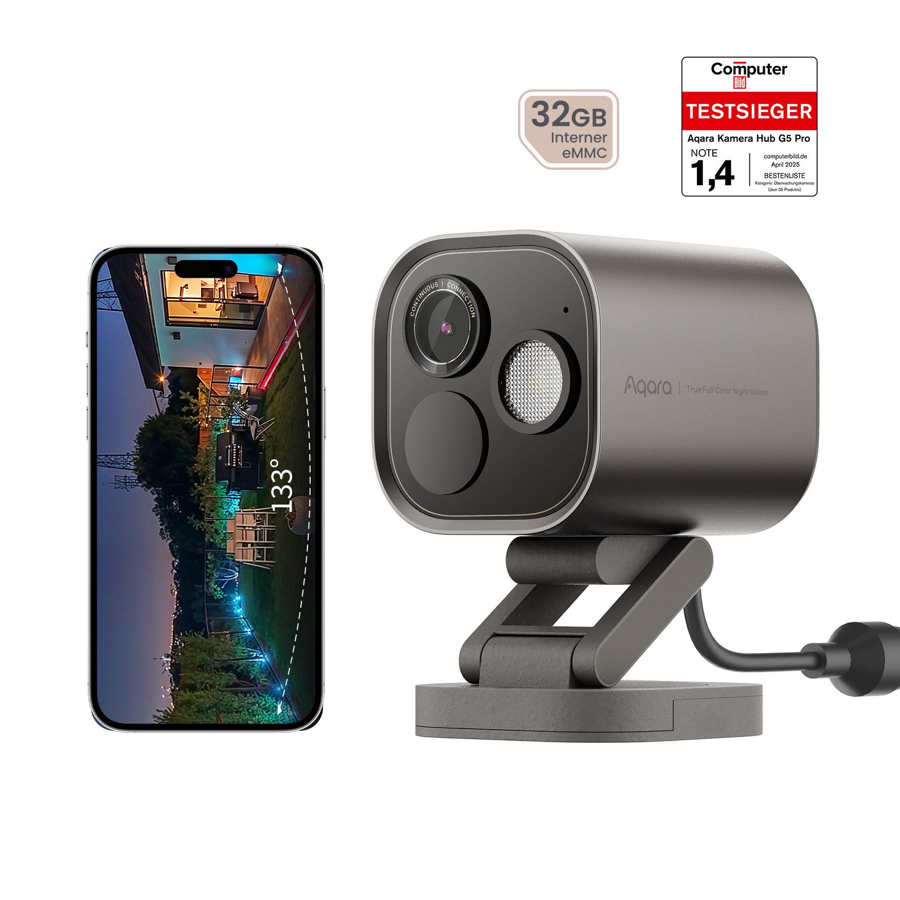 Überwachungskamera G5 Pro (PoE), 4MP Kamera-Hub