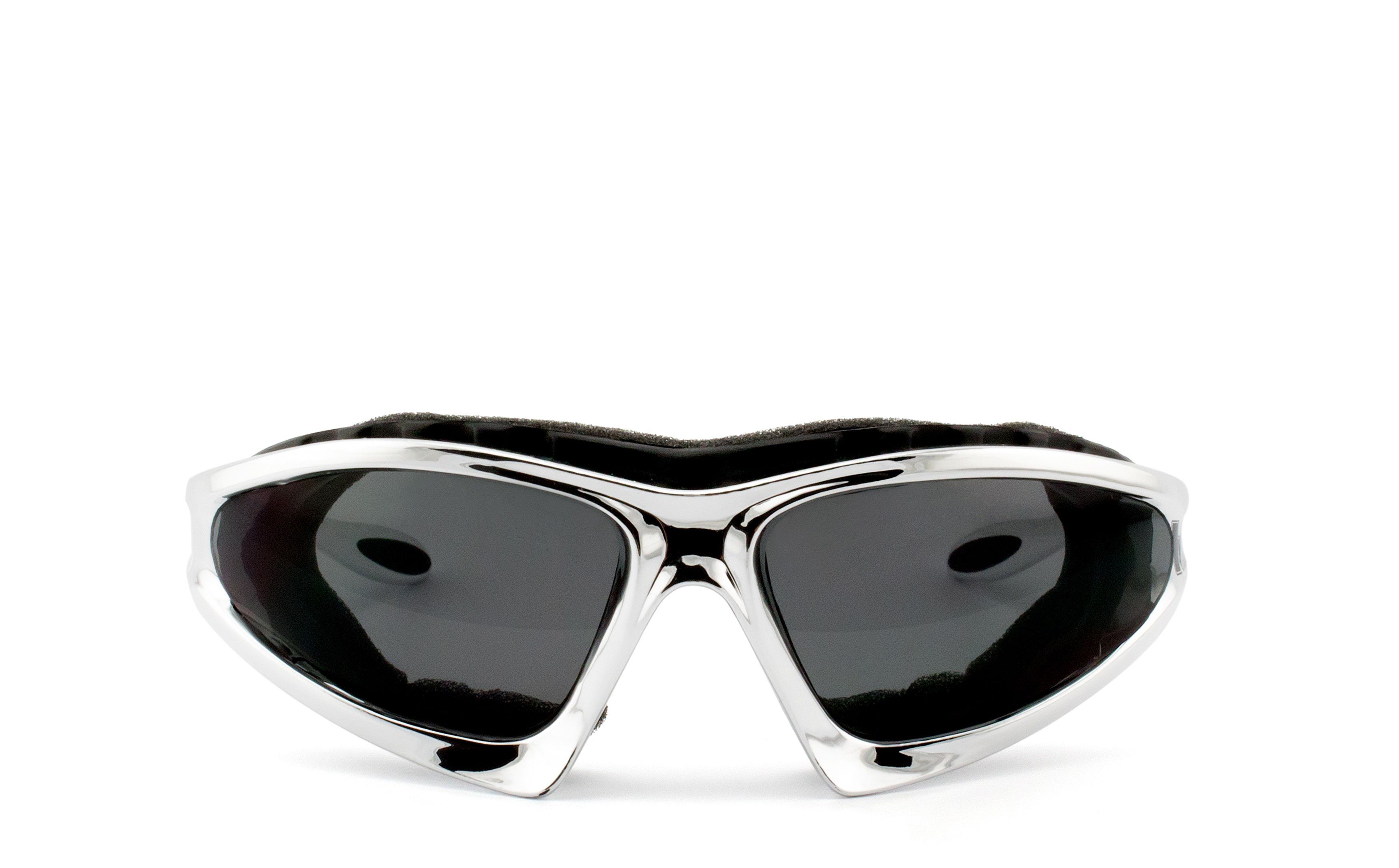 HSE - SportEyes Motorradbrille FALCON-X, Steinschlagbeständig durch Kunststoff-Sicherheitsglas