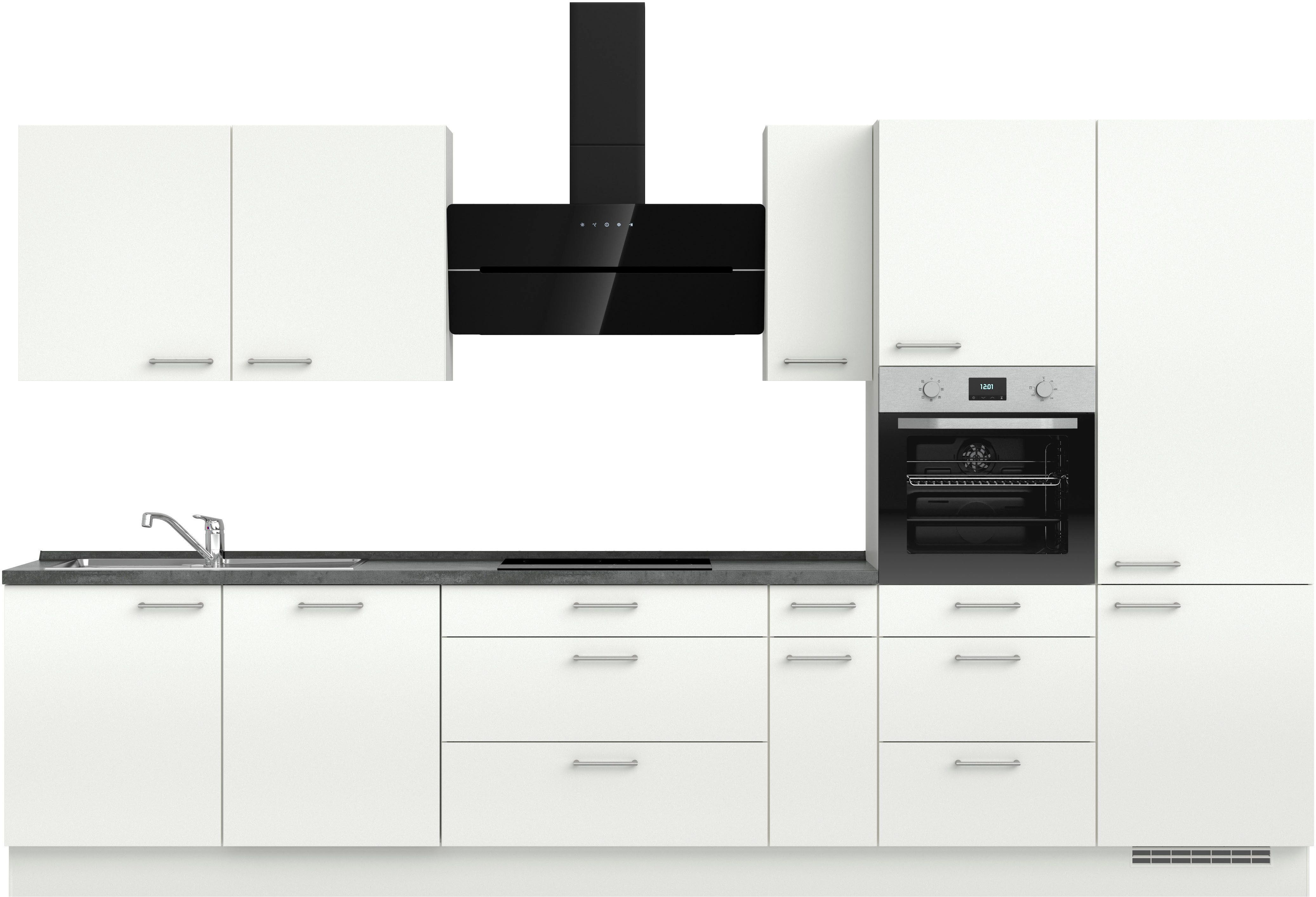 nobilia® Küchenzeile "Laser II", Ausrichtung wählbar, Breite 360 cm, vormon günstig online kaufen