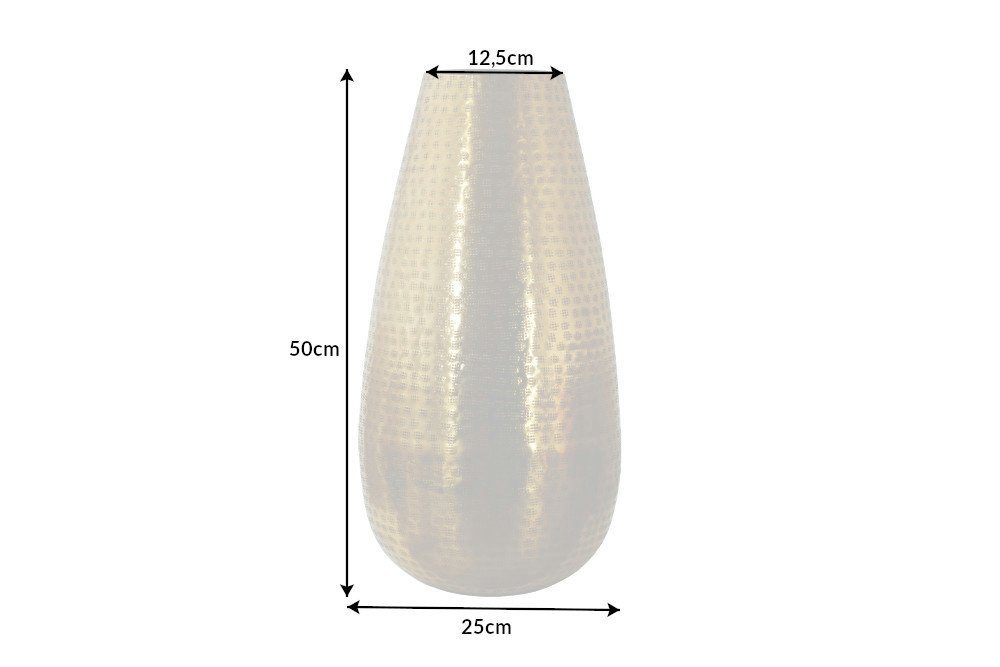 riess-ambiente Bodenvase ORIENT 50cm gold (Einzelartikel, 1 St), Deko · Blumen · Hammerschlag Design · Metall. € 49,95