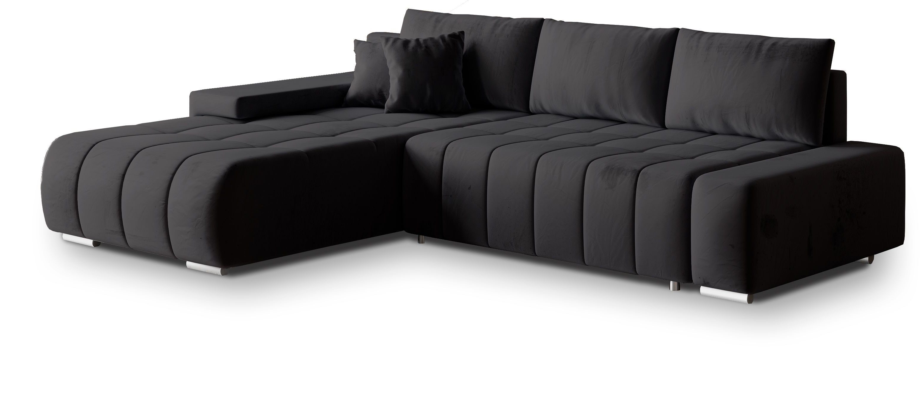 Masseno Ecksofa ALESE mit Schlaffunktion L-Form, Sofa mit Bettkasten günstig online kaufen