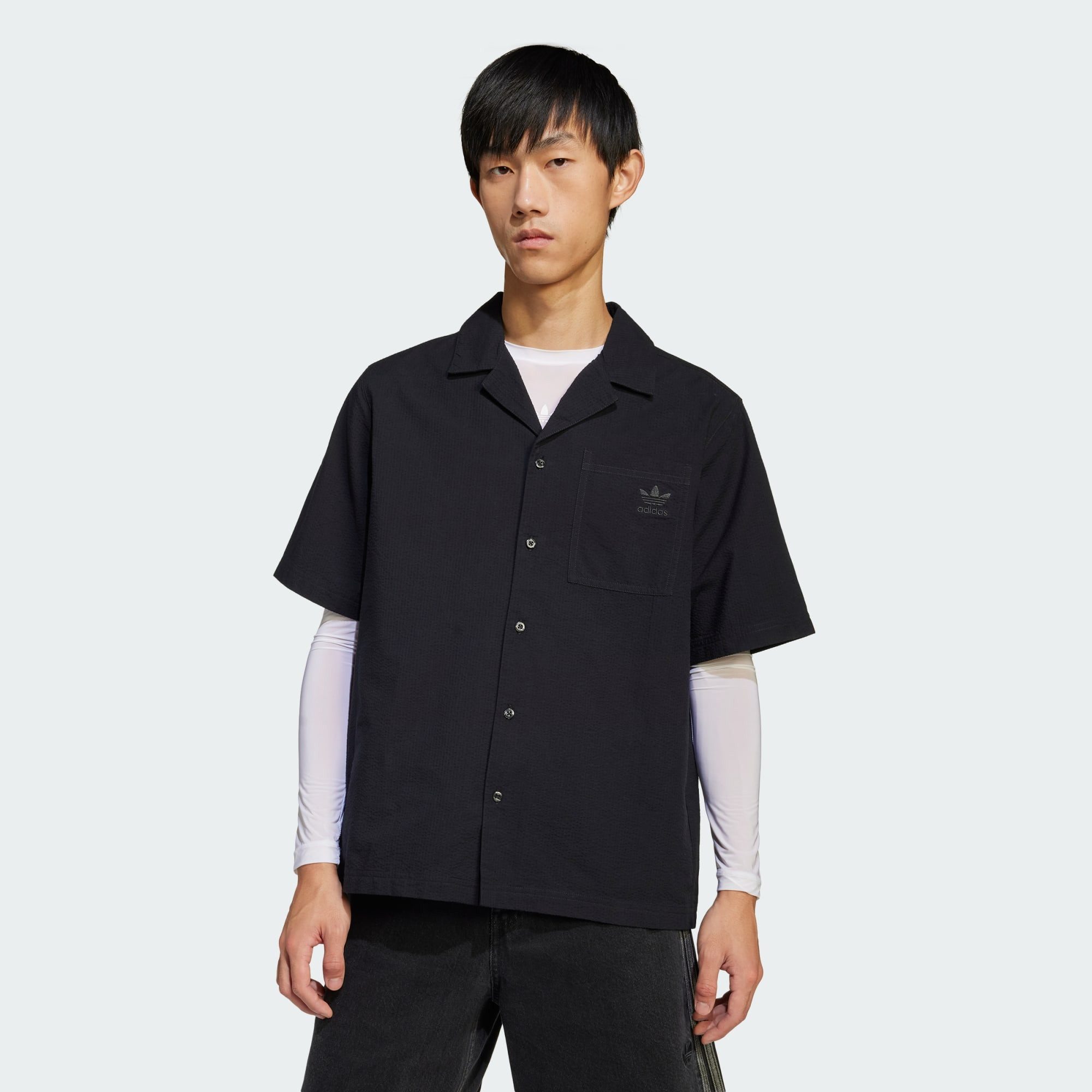 adidas Originals Poloshirt ESSENTIALS SEERSUCKER HEMD günstig online kaufen