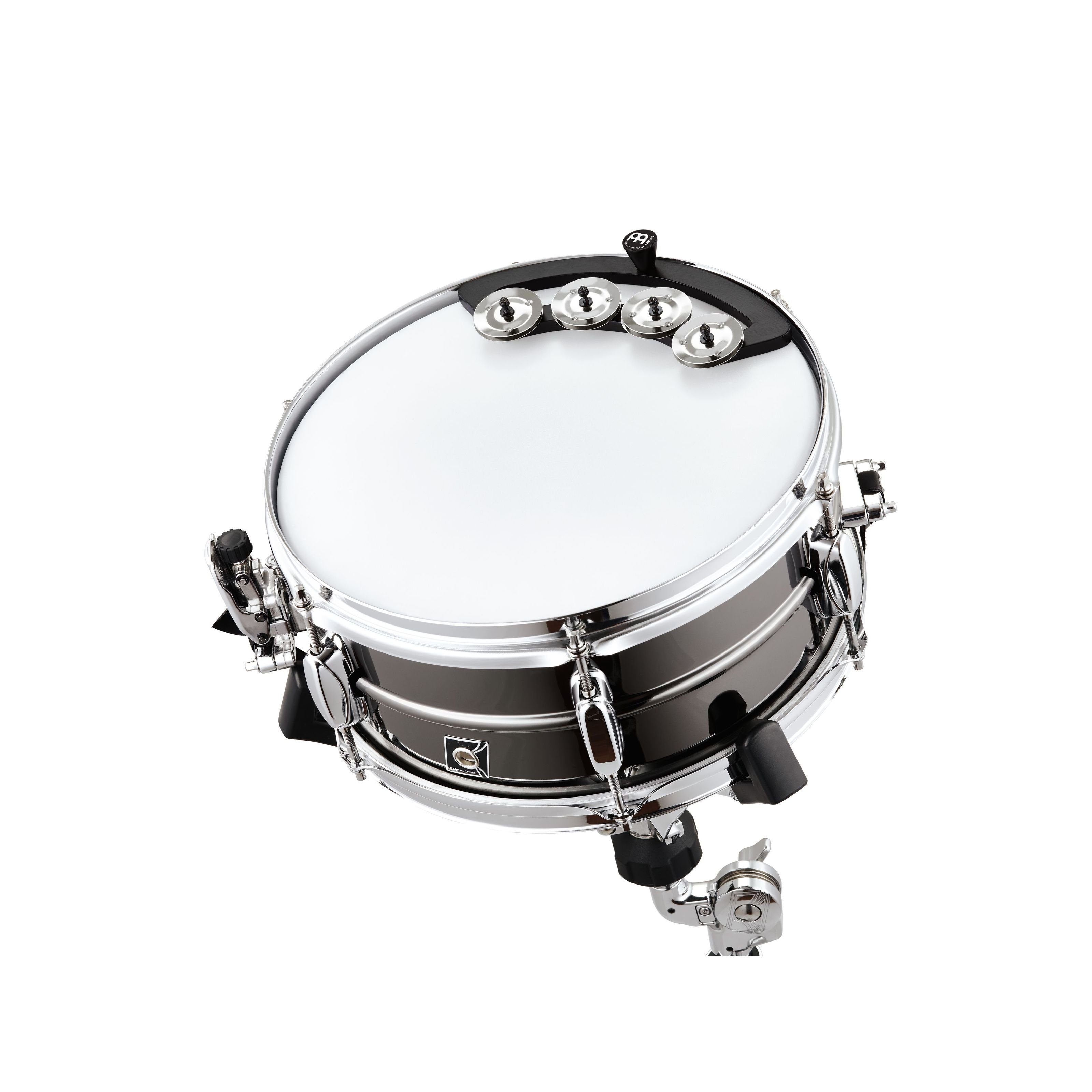 Meinl Tambourine Percussion - - 12" Tambourine BBTA1-BK, Backbeat 10" Spielzeug-Musikinstrument,