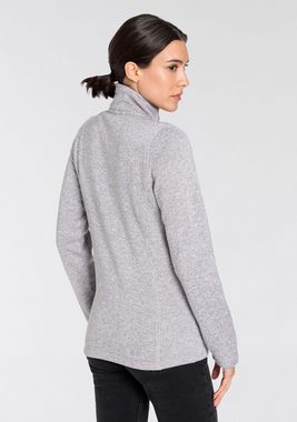 Killtec Strickfleecejacke mit Stehkragen