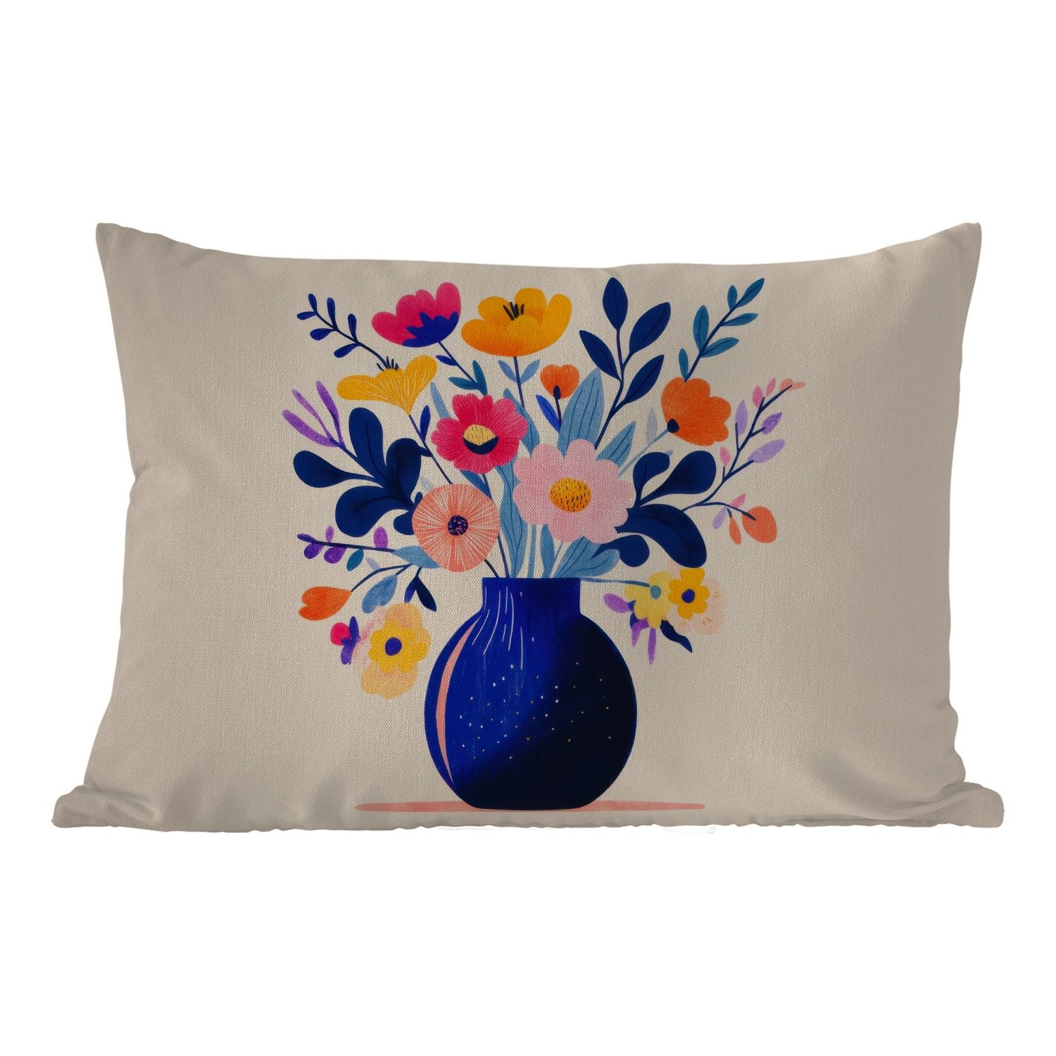 MuchoWow Dekokissen Vase - Blumen - günstig online kaufen