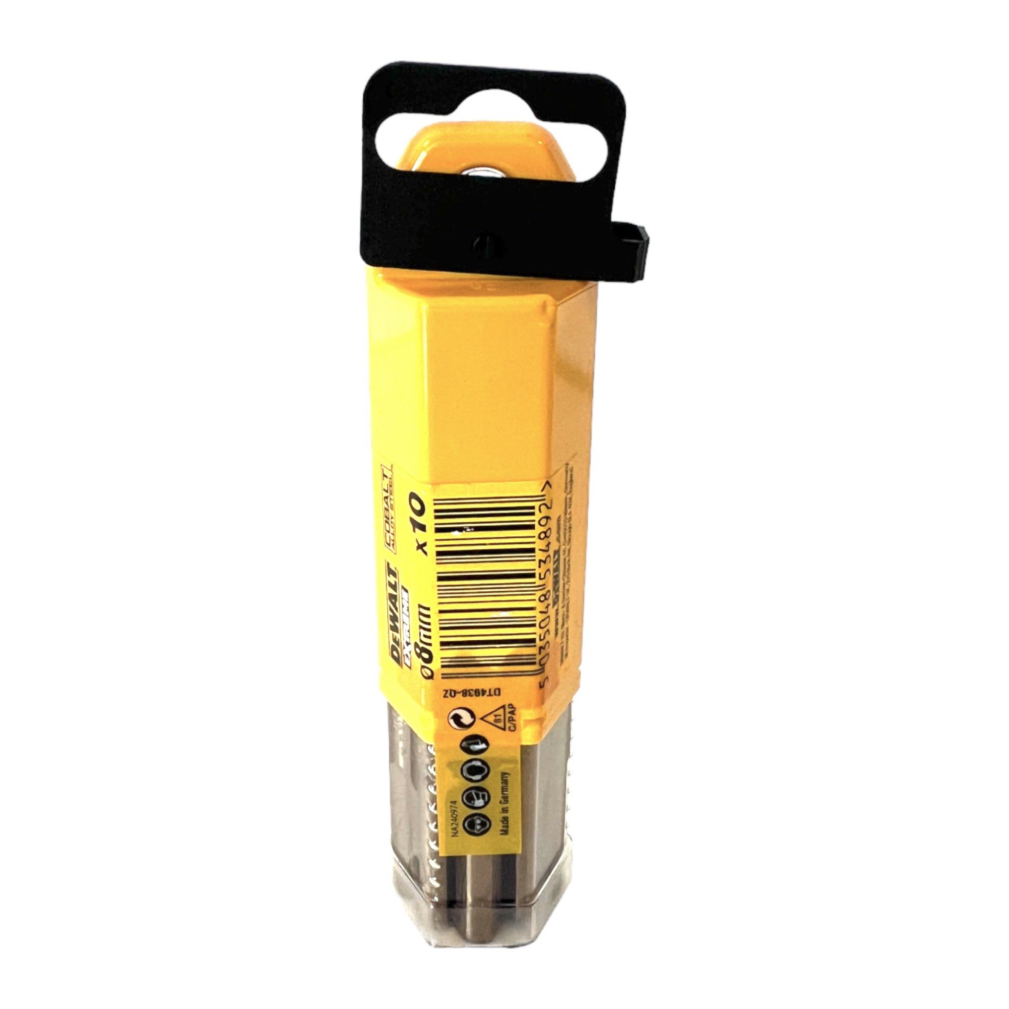 DeWalt Spiralbohrer DT 4938 HSS E COBALT Industrial Kobalt Metall Bohrer 8,0 × 75 x 117