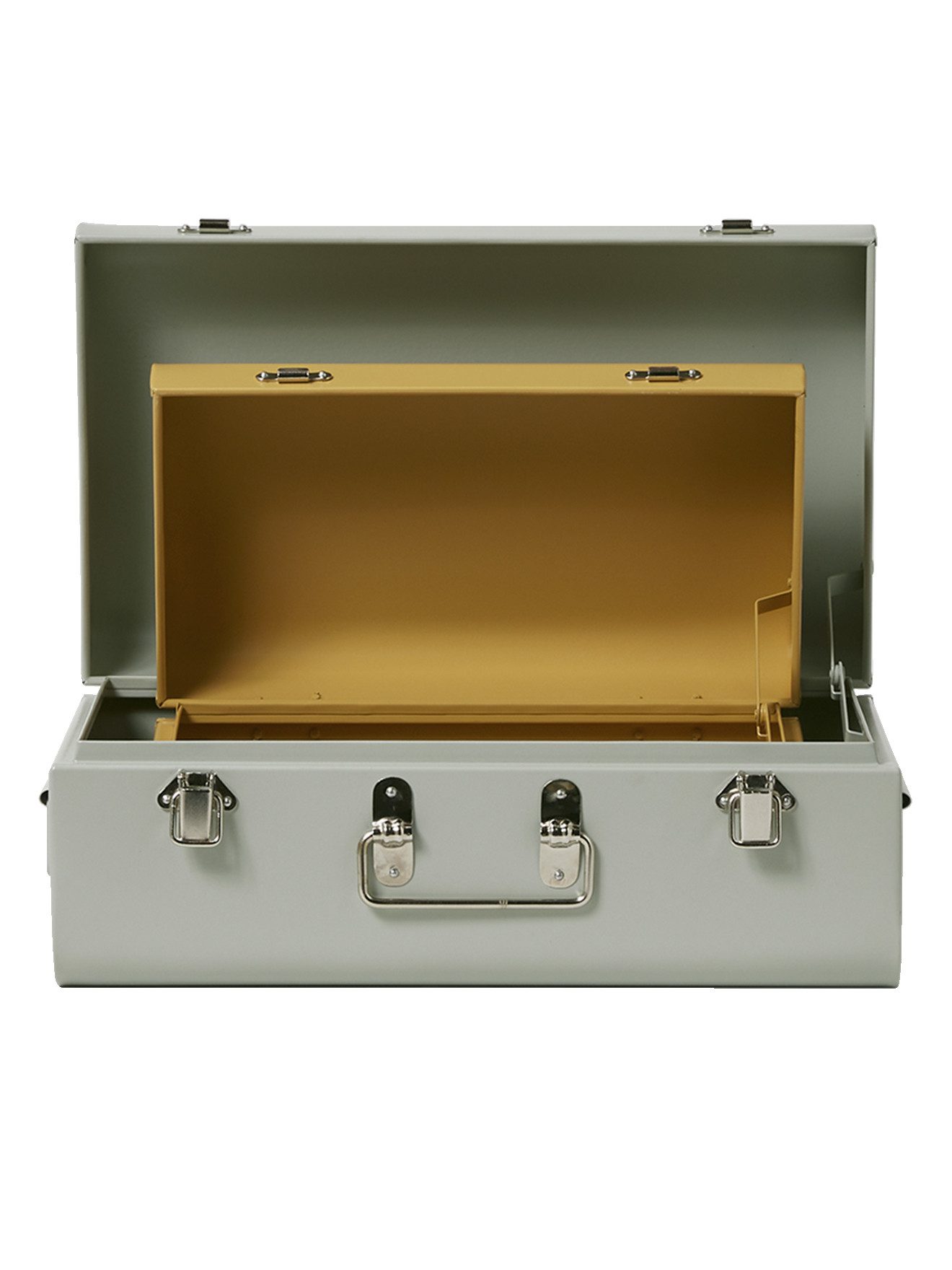 vertbaudet Schmuckkassette 2er-Set Kinder Aufbewahrungskoffer aus Metall, 2er-Set