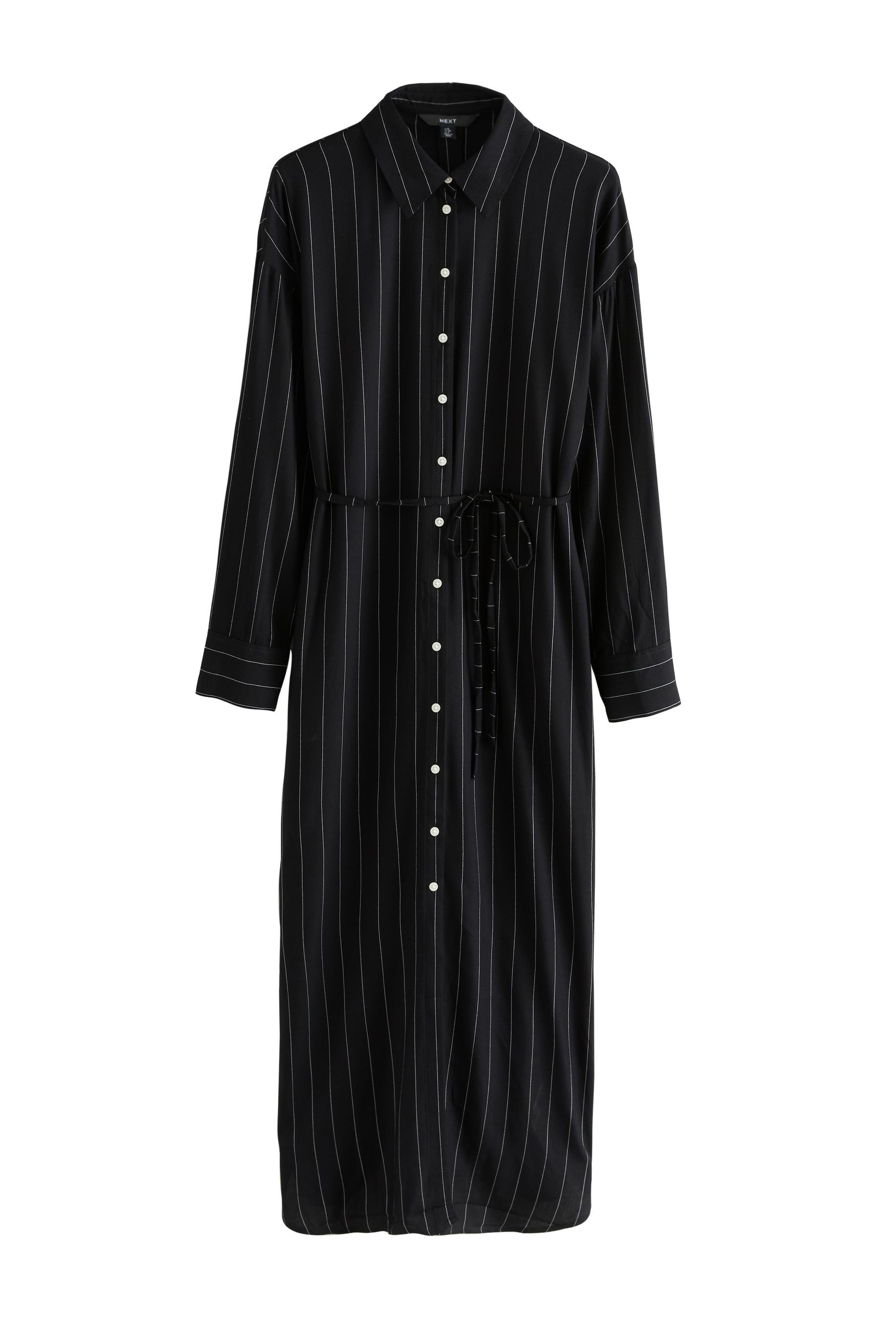 Next Hemdblusenkleid Hemdkleid mit langen Ärmeln und Taillenband (1-tlg)