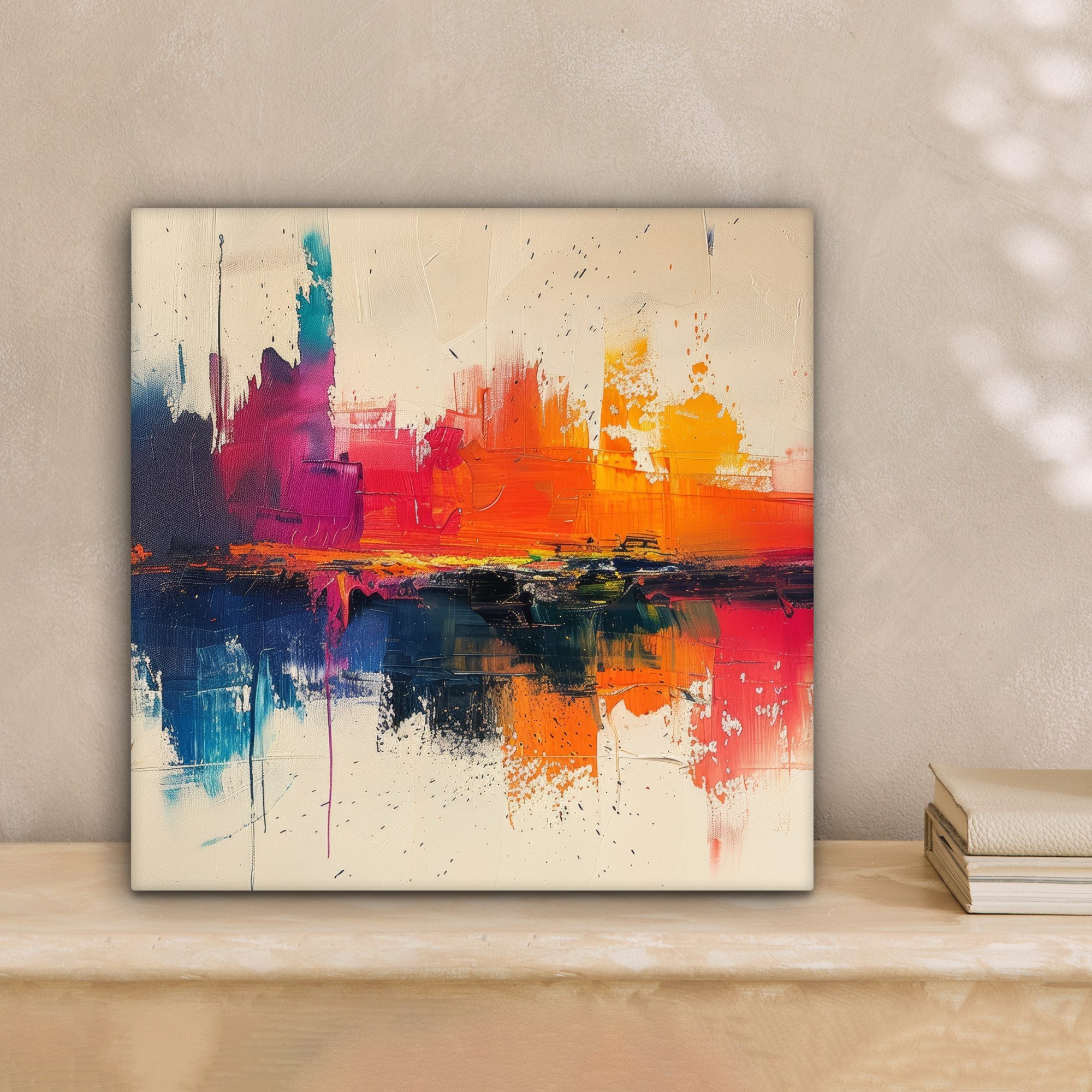 OneMillionCanvasses® Leinwandbild Modern - Farbe - Kunst - Farbenfroh, Foto günstig online kaufen