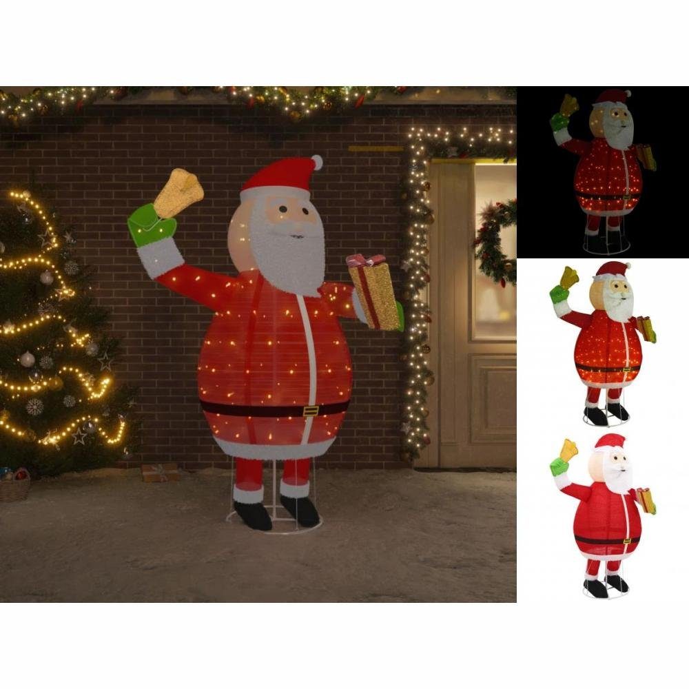 vidaXL Dekolicht Weihnachtsdekoration Weihnachtsmann LED Luxus-Gewebe 180 cm