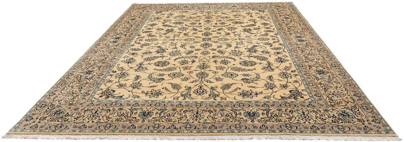 Wollteppich Nain 9la Blumenmuster Beige 348 x 251 cm, morgenland, rechteckig, Höhe: 6 mm, Unikat mit Zertifikat