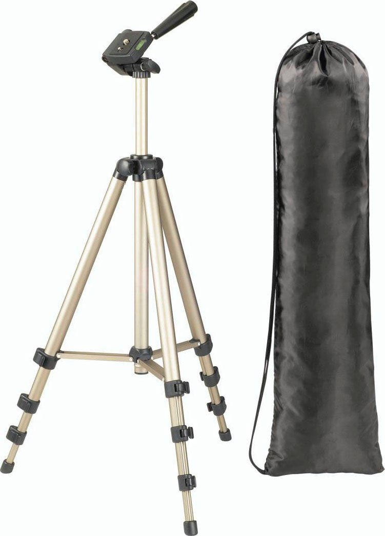 Hama Dreibein Fotostativ Kamera Stativ 3-Wege-Kopf Star700 EF 42,2-125cm  Dreibeinstativ, Nivellier-Wasserwaage am Stativkopf für einfache Ausrichtung