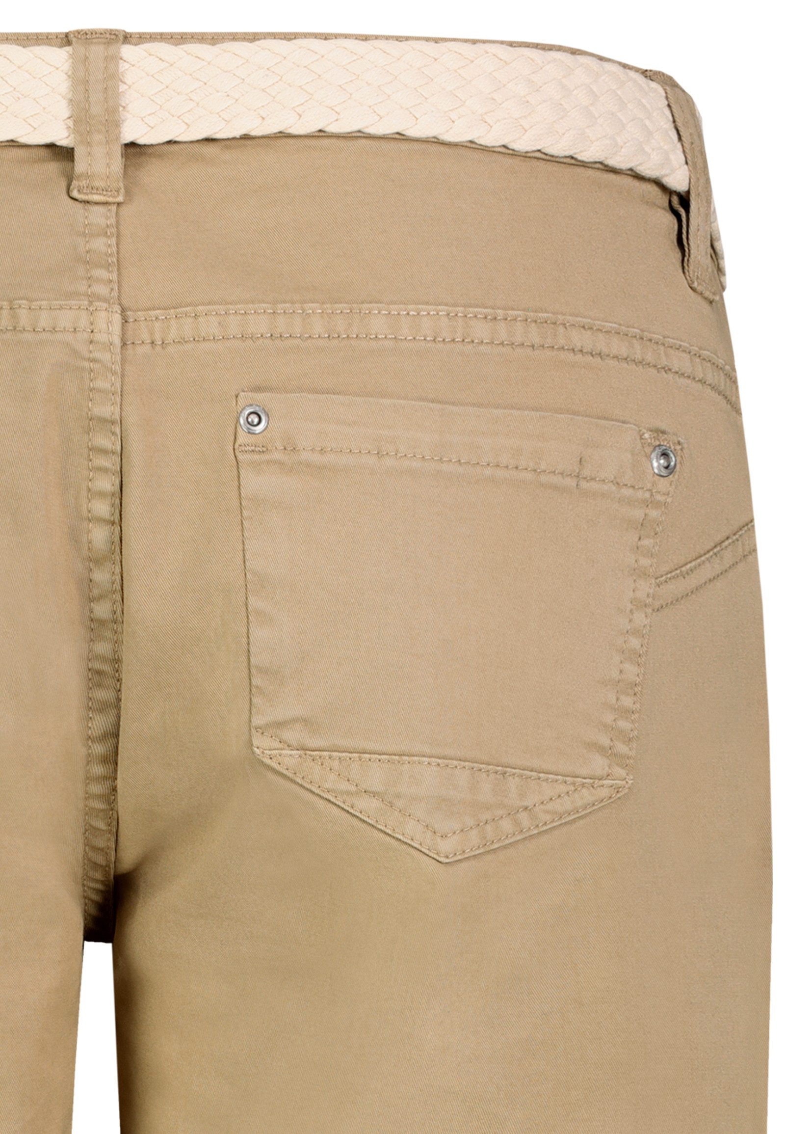 SUBLEVEL Bermudas Damen Short Bermuda kurze Hose Sommer Chino Short Stoff Hose Gürtel – Bild 4 von 5