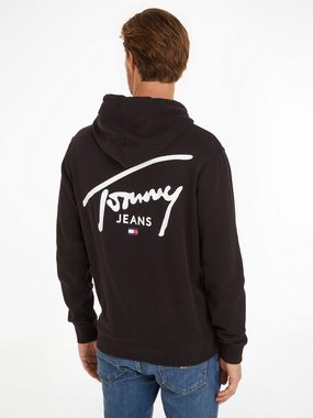 Tommy Jeans Plus Kapuzensweatshirt TJM REG ENTRY GRAPHIC HOODIE EXT Große Größen mit Logoprägung