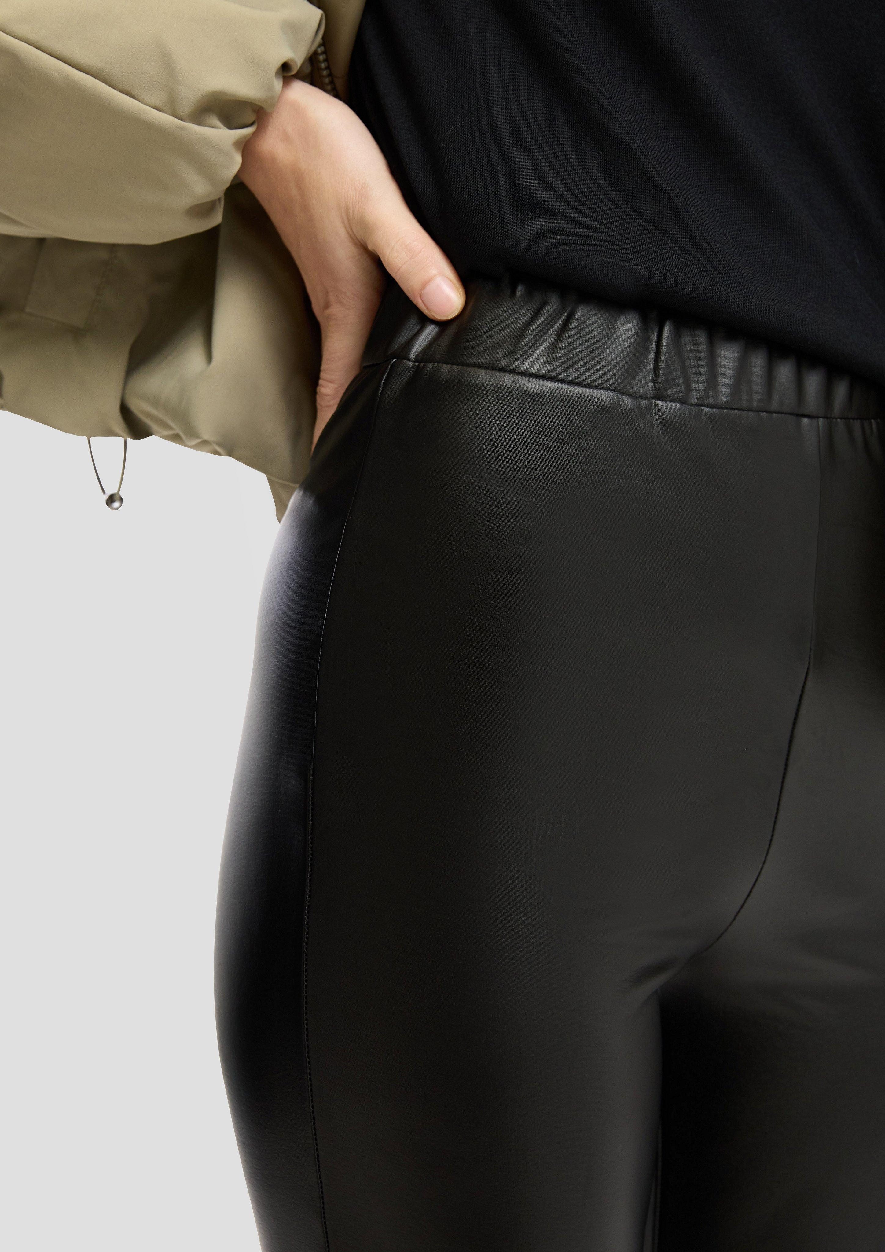QS Leggings Leggings in Leder-Optik günstig online kaufen