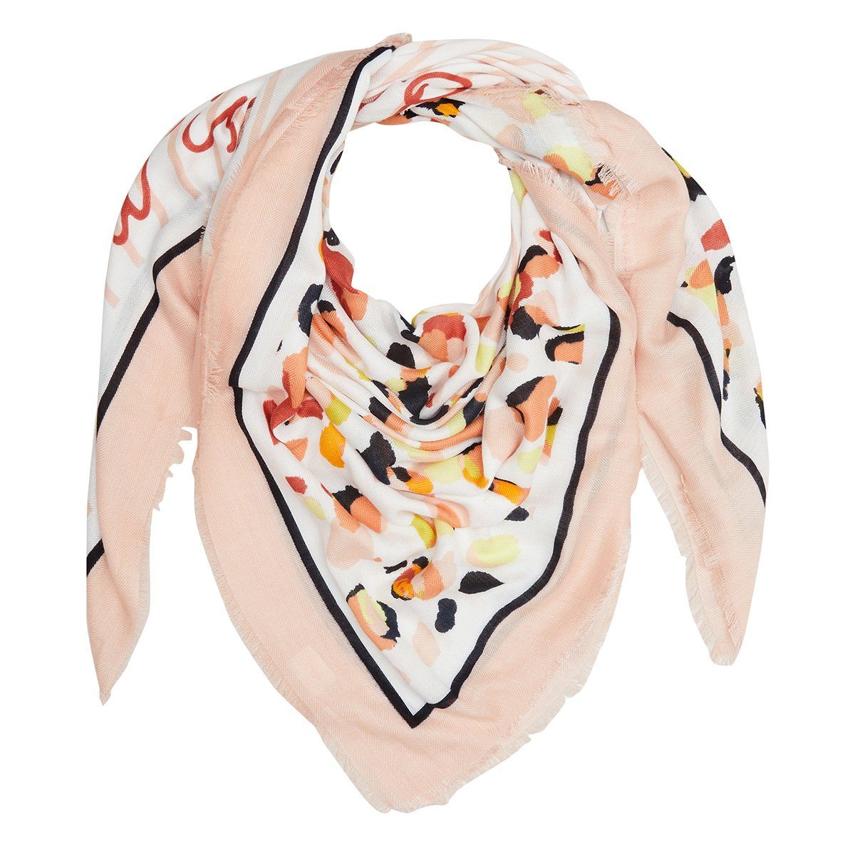 s.Oliver Schal Damen Tuch mit Allovermuster Schal Scarf Halstuch 2112193 günstig online kaufen