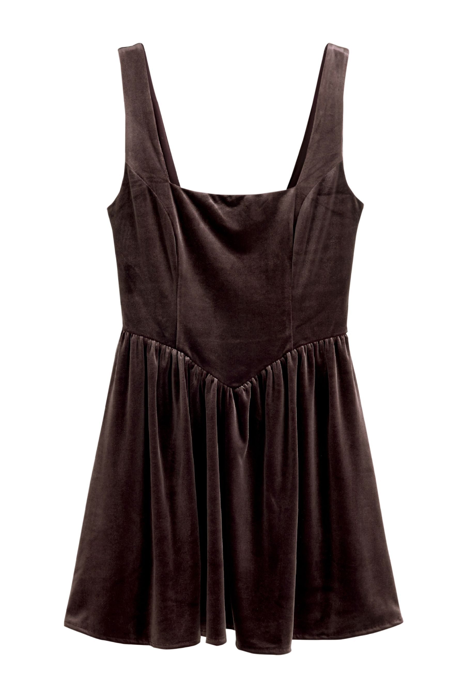 Next Samtkleid Tailliertes Minikleid aus Samt, günstig online kaufen