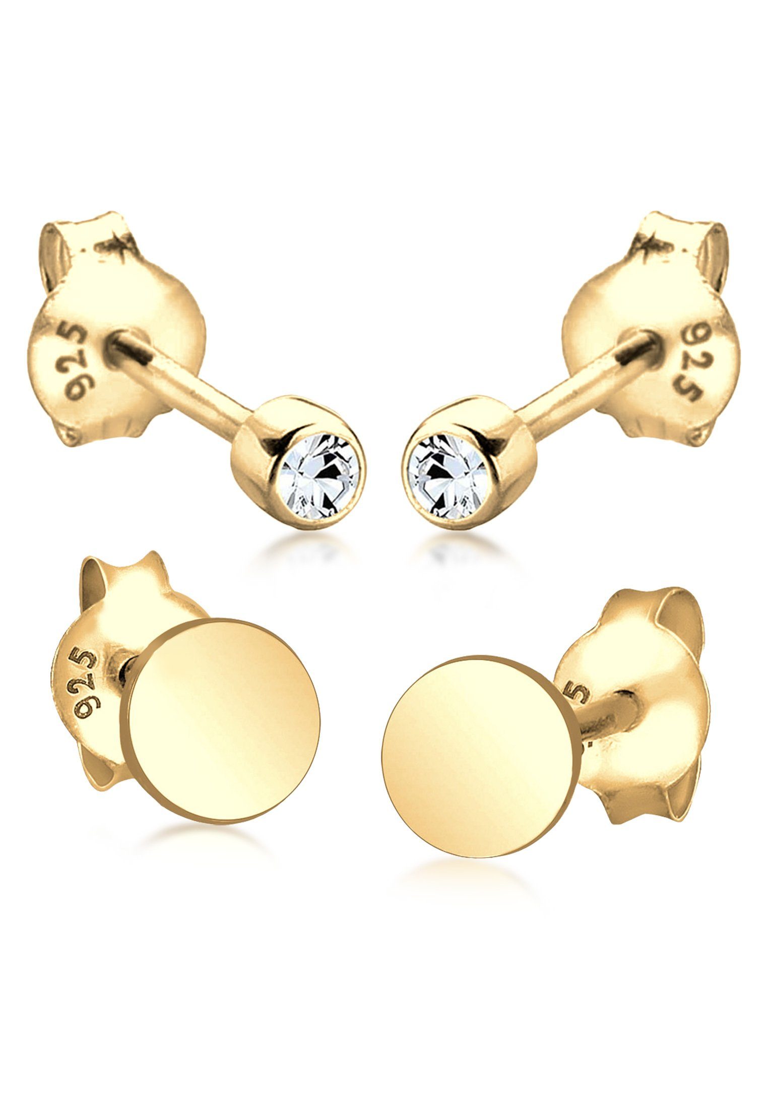 Ohrring-Set Ohrstecker Set mit Kristallen von Swarovski® 925 Silber