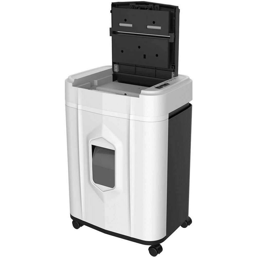 LMG Germany Aktenvernichter Papierschredder P4, P5 Autofeed 120 Blatt, sehr leise, Partikelschnitt, Schredder manuell bis zu 10 Blatt, 60 Minuten Dauerbetrieb