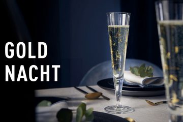 Ritzenhoff Gläser-Set Goldnacht Champagnerglas (C. Kordes) H24 #43, Kristallglas