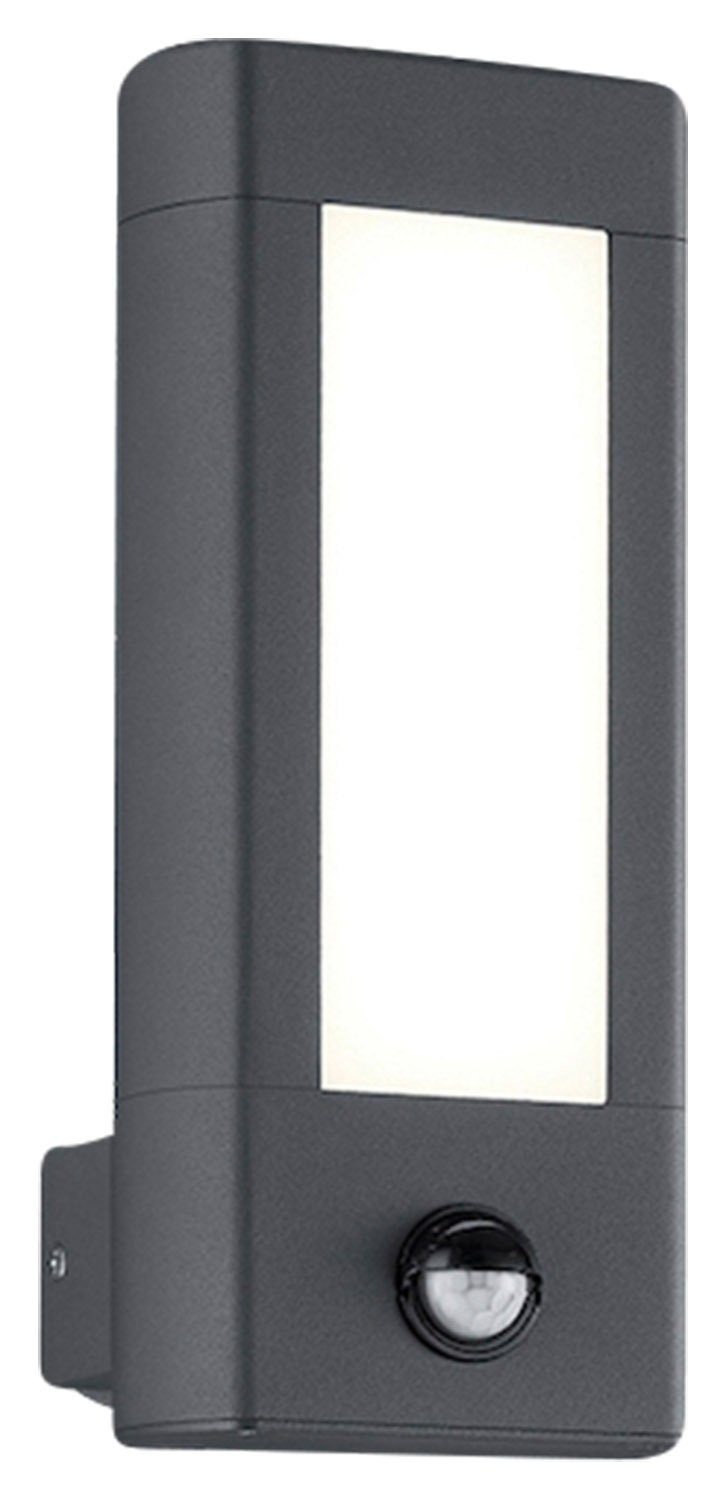 LED x 2-flammig, TRIO integriert, B Schwarz, Leuchten LED T Warmweiß cm, 12 11 Außen-Wandleuchte RHINE, fest
