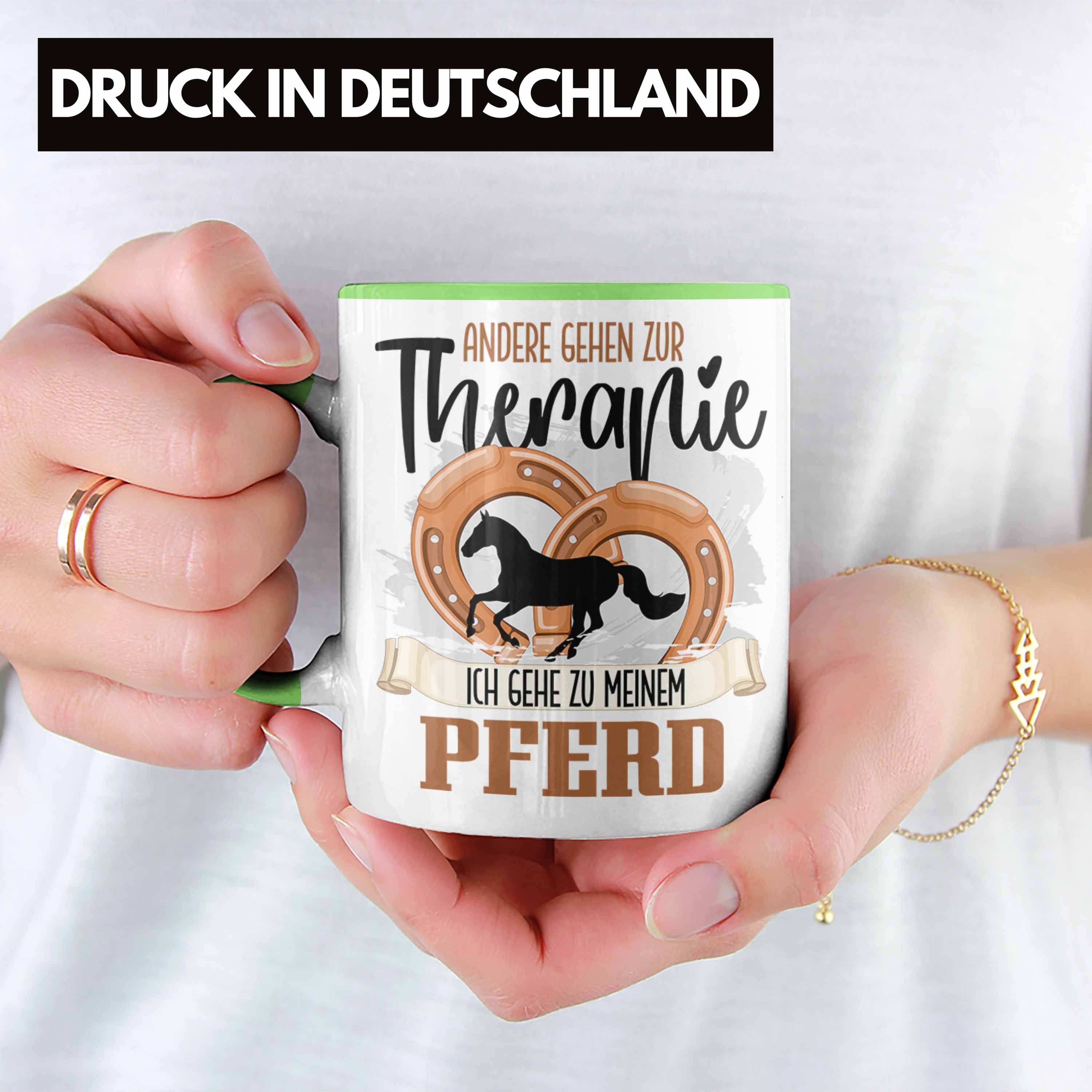 Trendation Grün Geschenk Pferde Tasse Reiterin Andere Tasse für Trendation Spruch - Lustiger