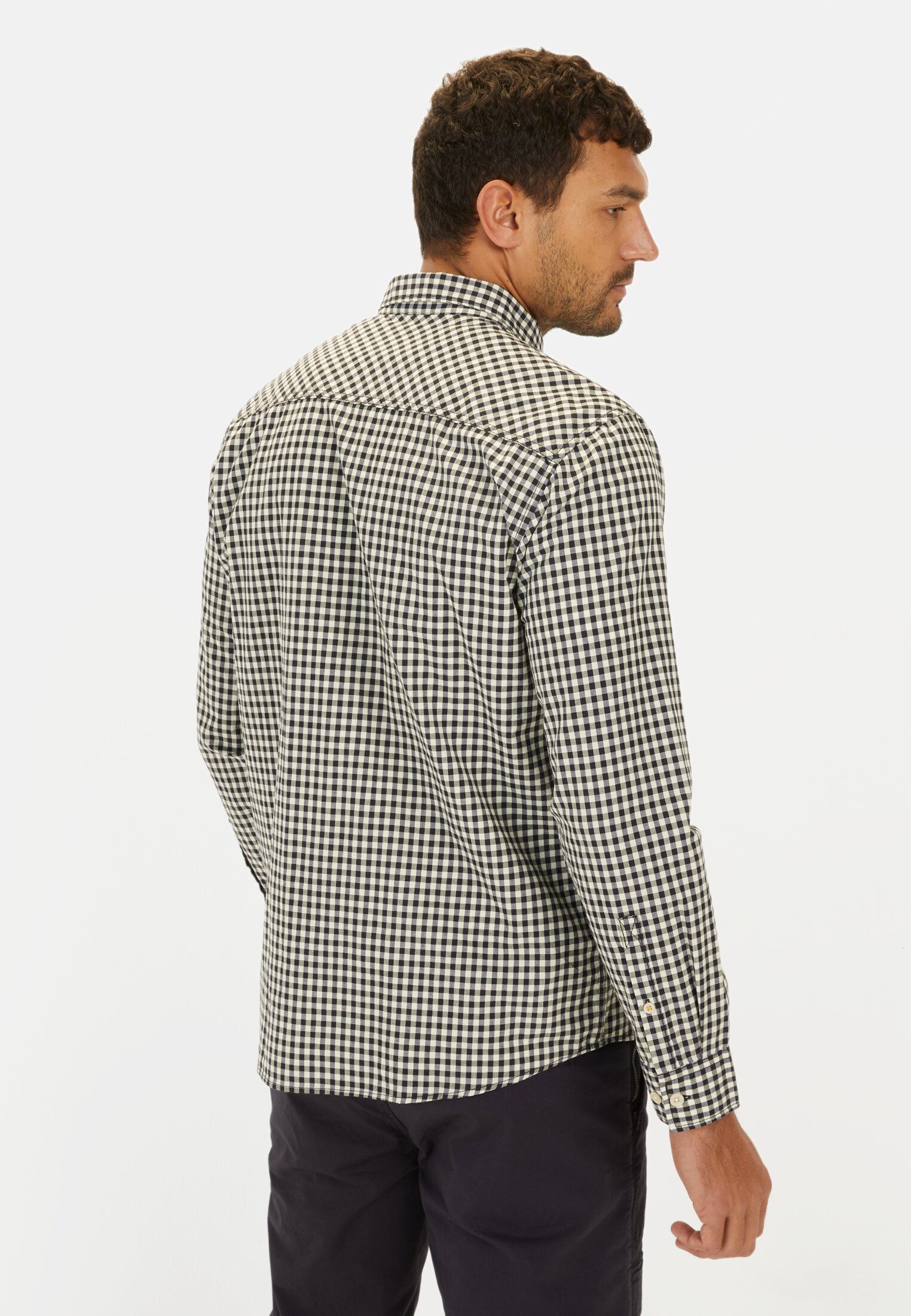 camel active Karohemd aus Baumwolle Button-Down günstig online kaufen